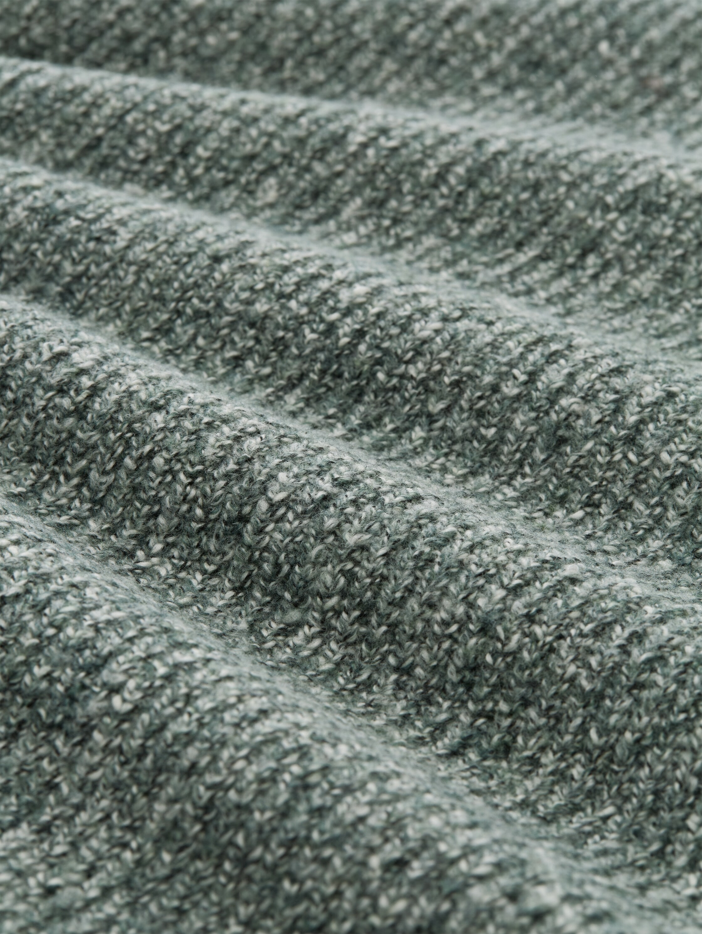 TOM TAILOR Troyer Strickpullover / meliert / mit Stretch