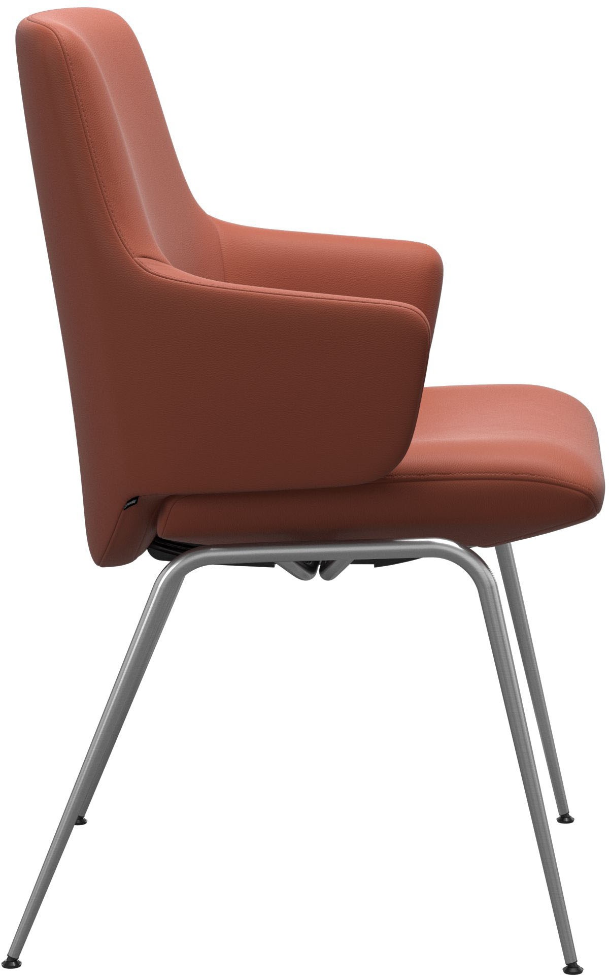 Stressless® Polsterstuhl »Laurel«, Leder PALOMA, Low Back mit Armlehne, Größe L, mit Beinen aus Stahl in Chrom matt