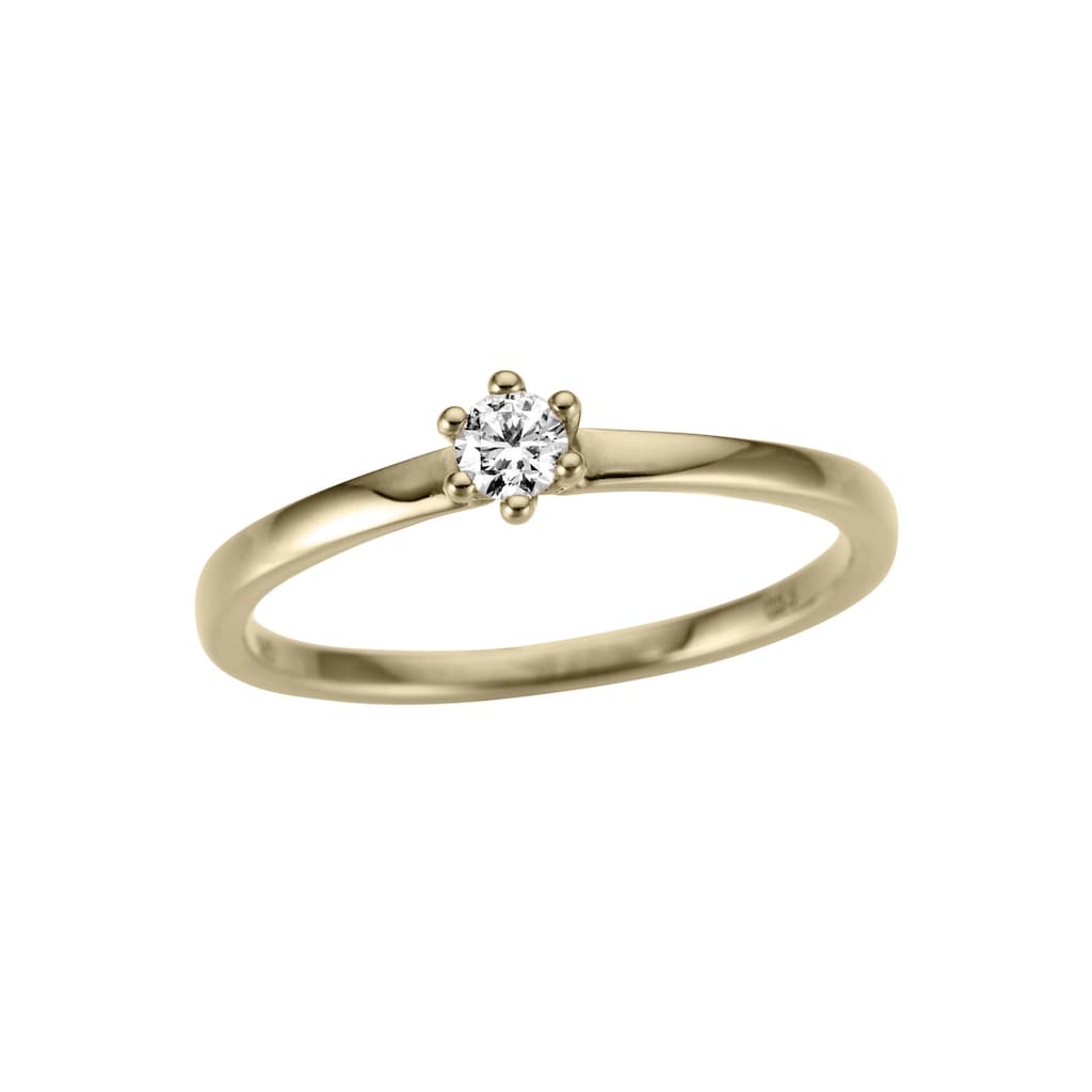 Firetti Goldring »Schmuck Geschenk Gold 333 Damenring Verlobungsring Goldring Solitär«