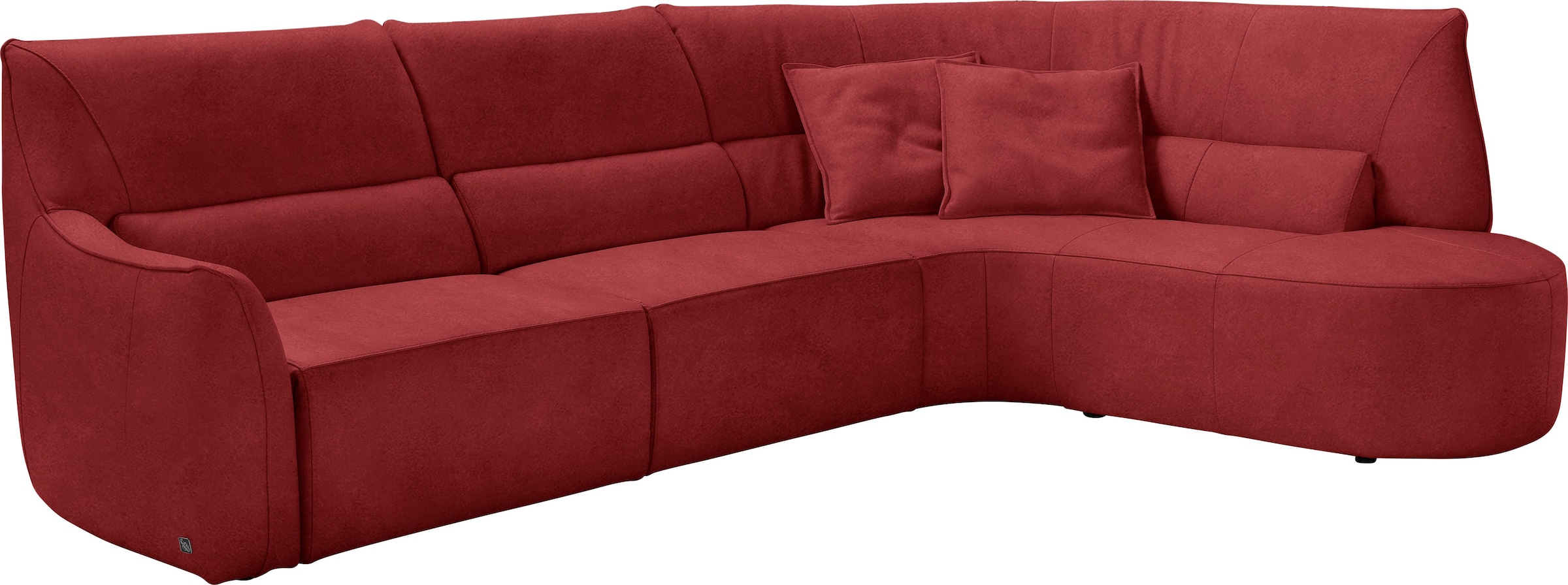 Egoitaliano Ecksofa "Puffy, extravagant & edel, Retro Designsofa, hoher Sit günstig online kaufen