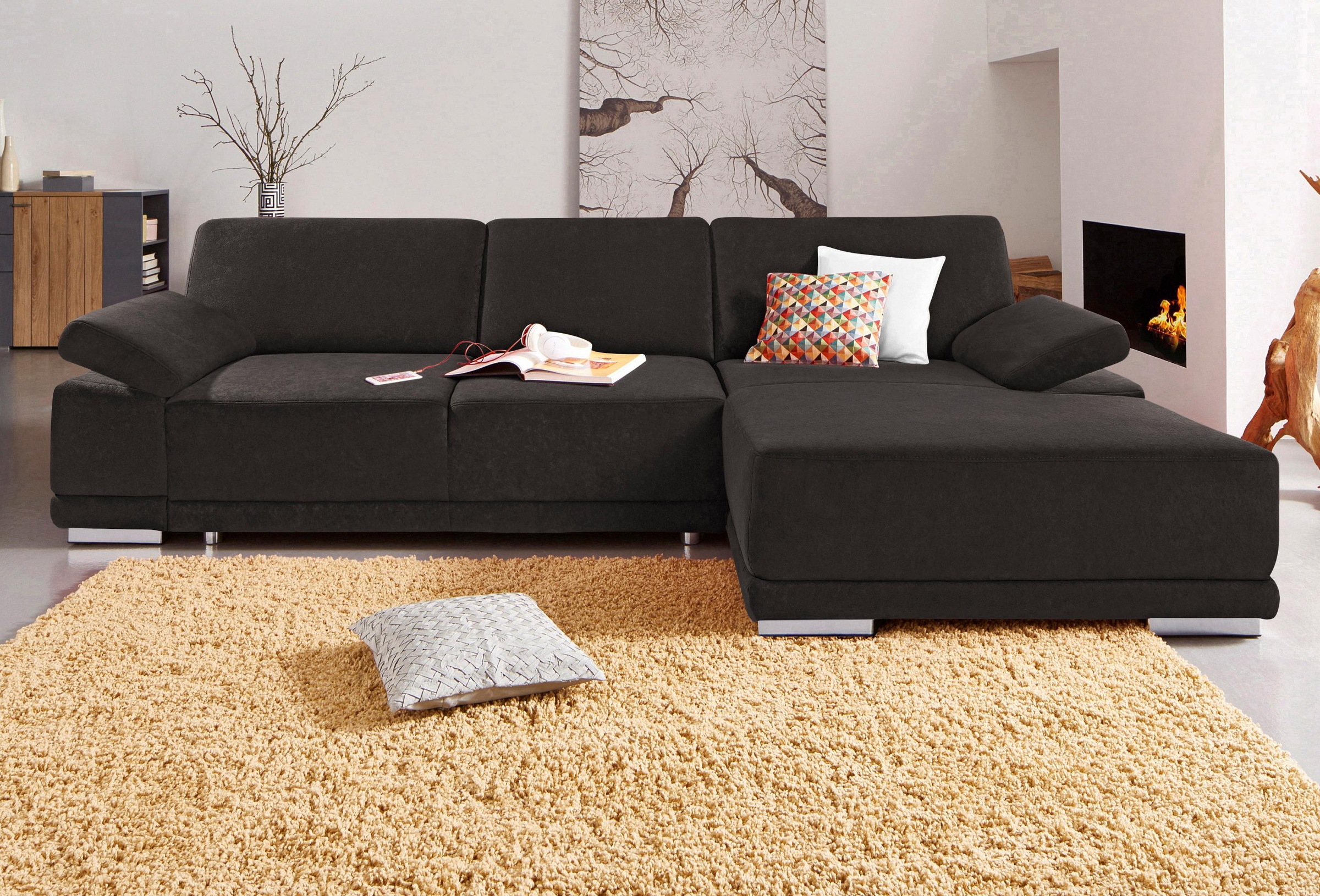 sit&more Ecksofa "Coria L-Form" mit XL-Recamiere, wahlweise mit Bettfunktio günstig online kaufen