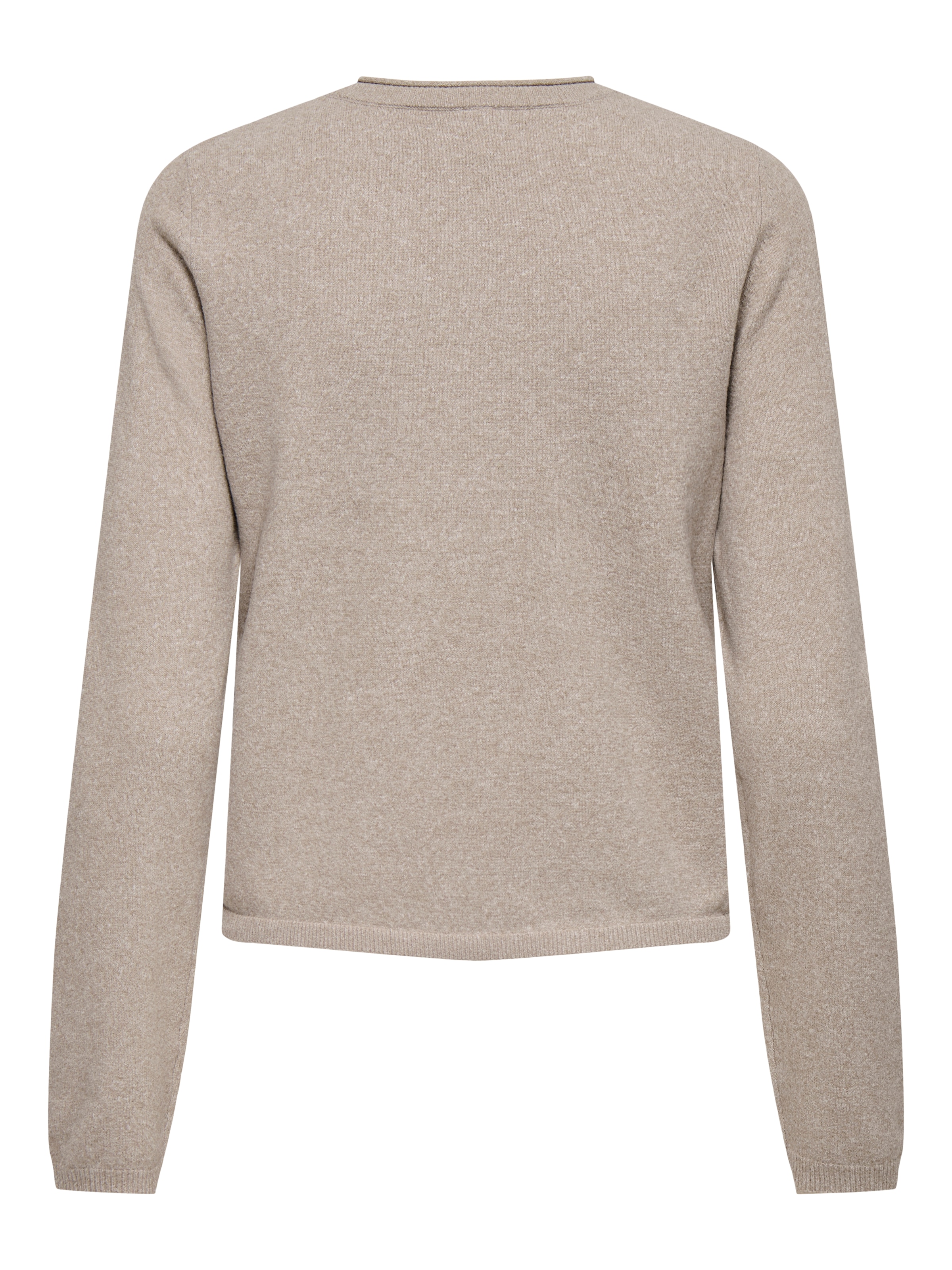 ONLY Strickjacke »ONLLOYAL LIFE LS O-NECK BUT CAR KNT NOOS« gerippte Ärmelbündchen