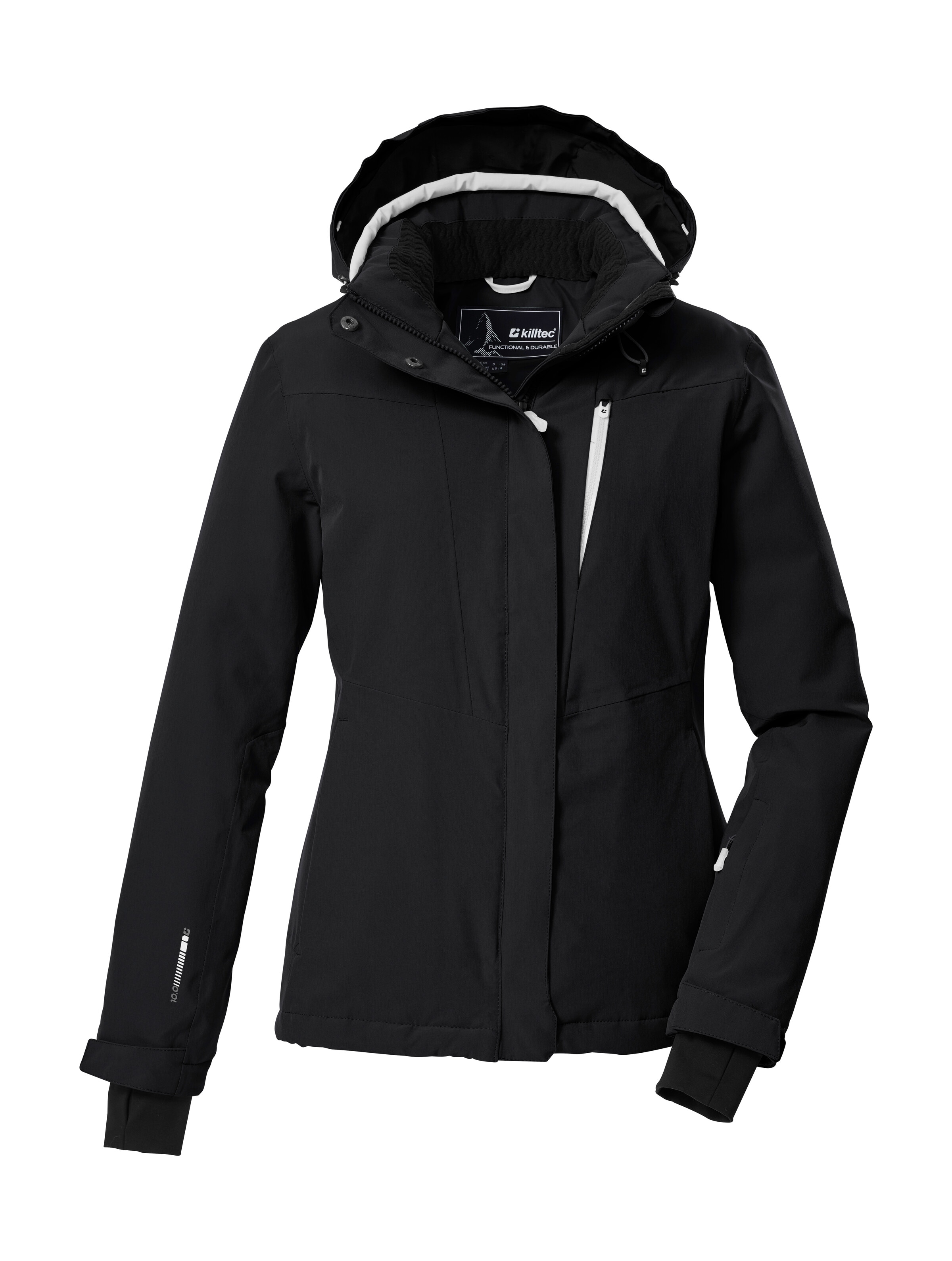 Killtec Skijacke "KSW 25 WMN SKI JCKT" Atmungsaktive, wasserdichte Skijacke mit abnehmbarer Kapuze