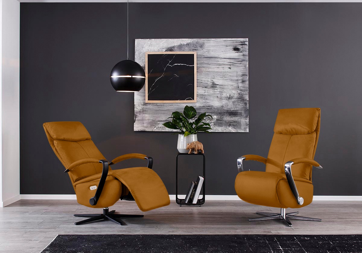W.SCHILLIG Relaxsessel »rumbaa« wahlweise mit Doppelmotor, in Größen S, M & L, mit 5-Sternfuß