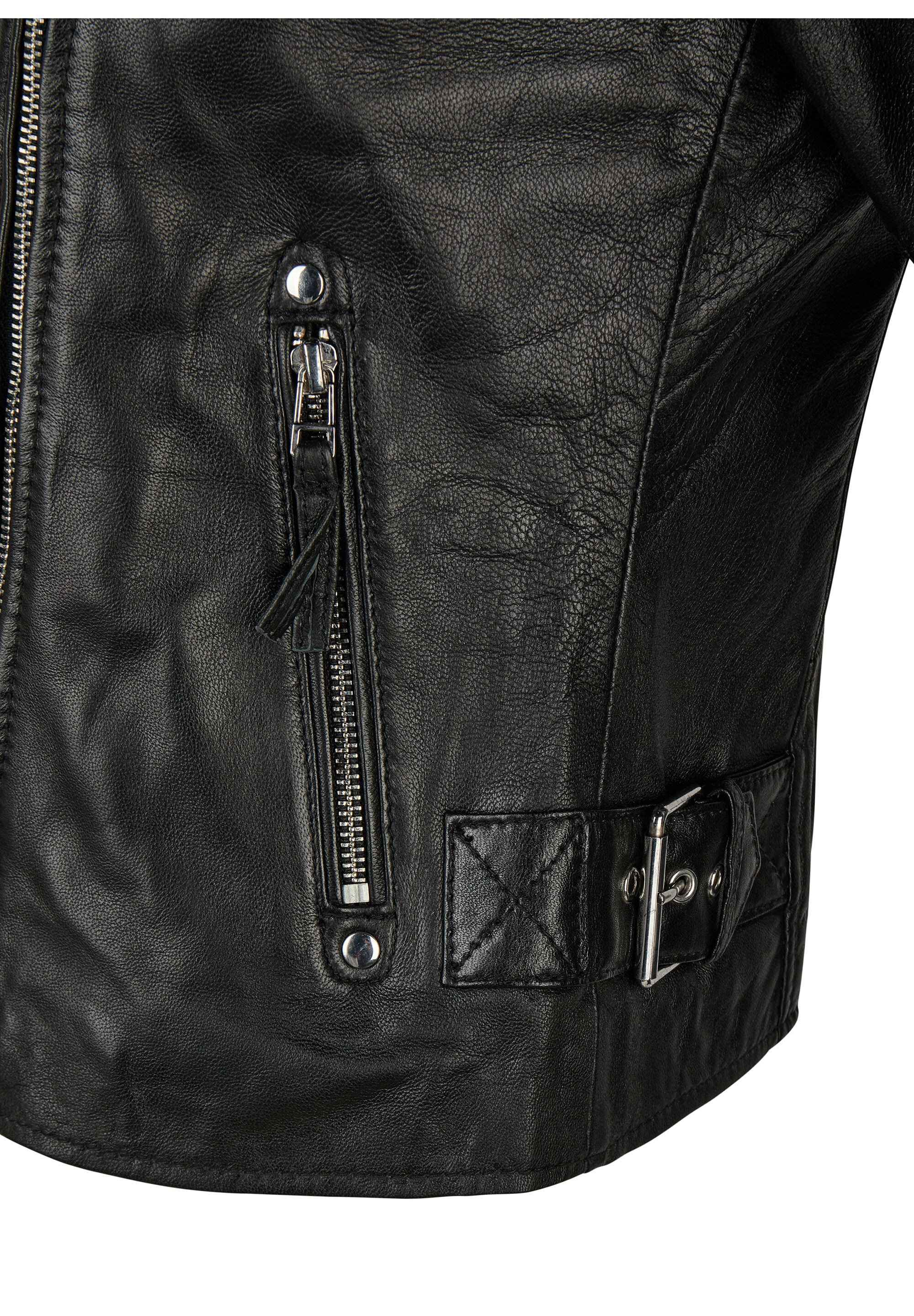 Apple of Eden Lederjacke »Apple of Eden Lederjacke« ohne Kapuze taillierte Schnittform