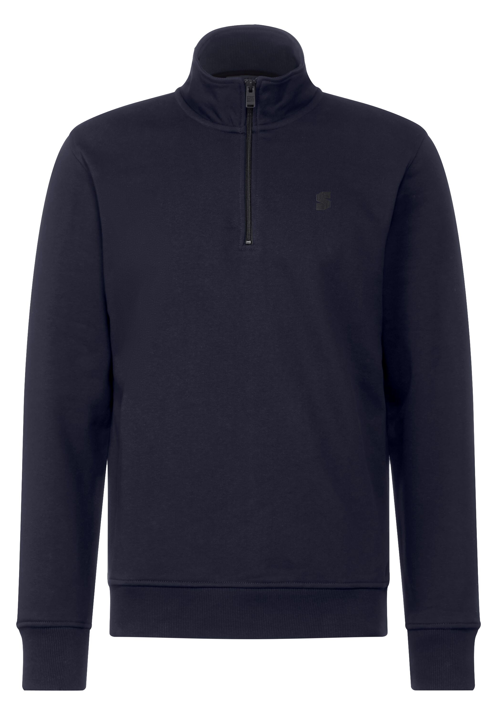 STREET ONE MEN Sweatshirt, mit Stehkragen