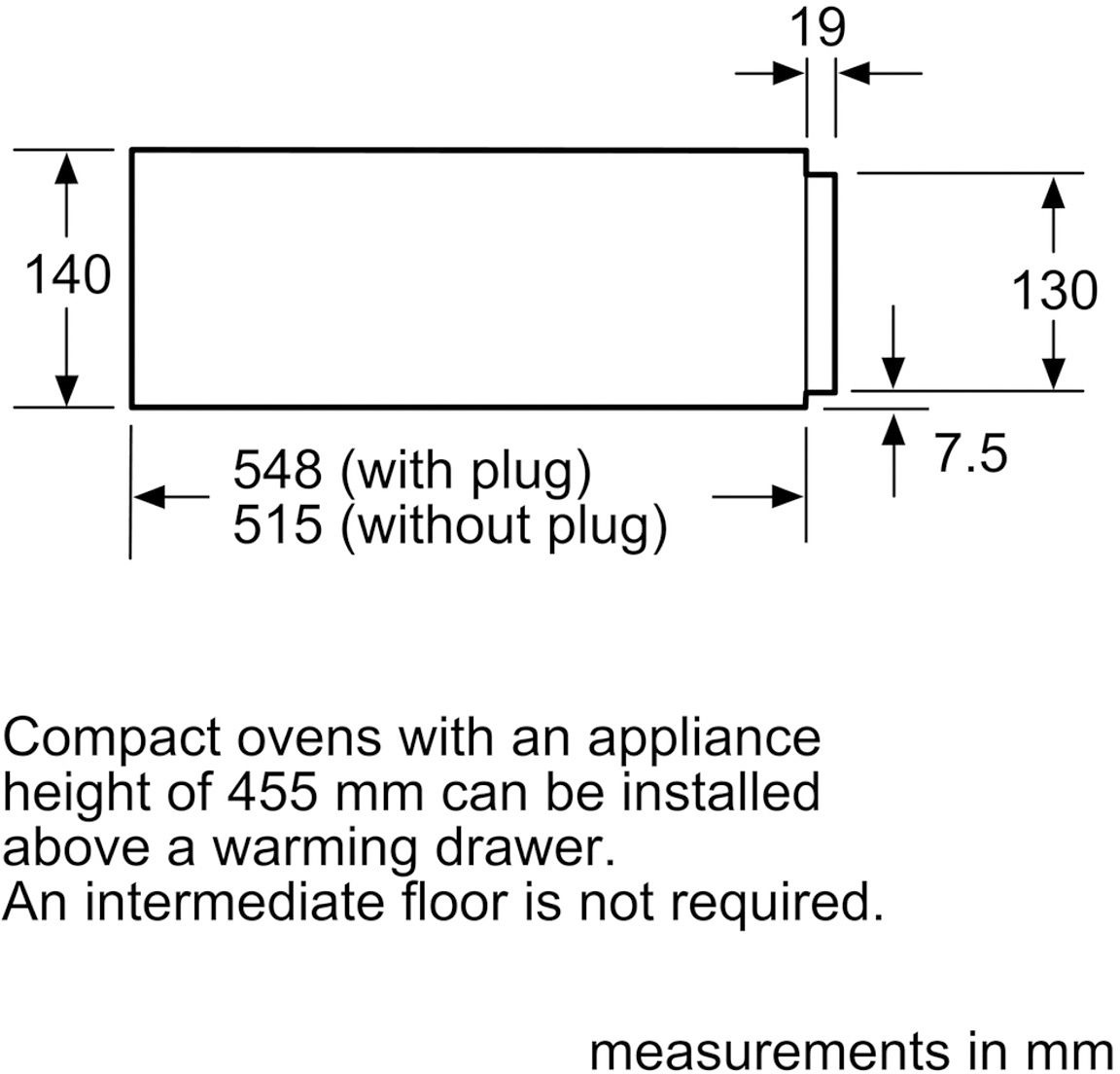 BOSCH Einbau-Wärmeschublade »BIC630NB1«