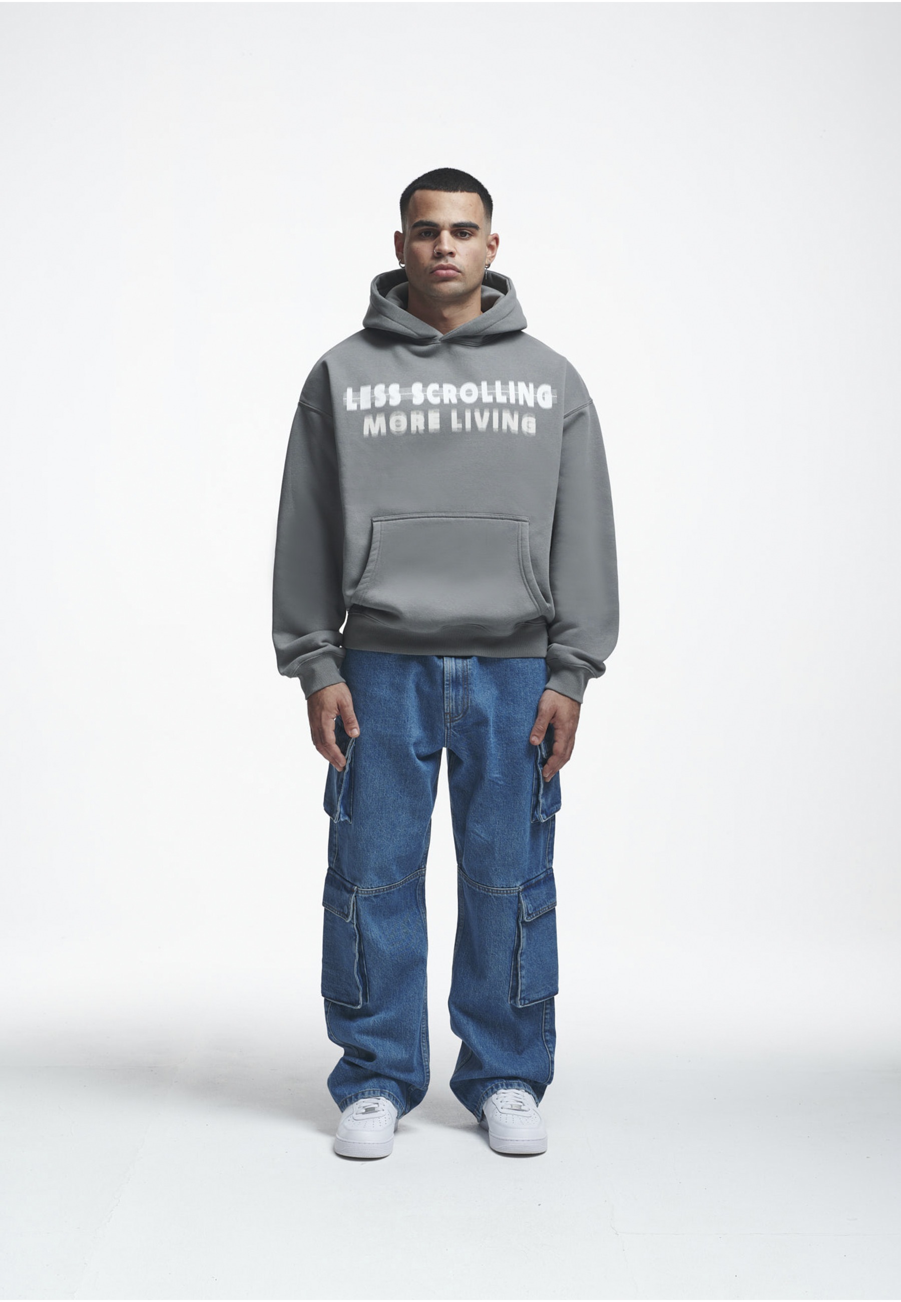 2Y Studios Kapuzensweatshirt »2Y Studios Herren 2Y Less Scrolling Oversize Hoodie«, 1 Stk.
