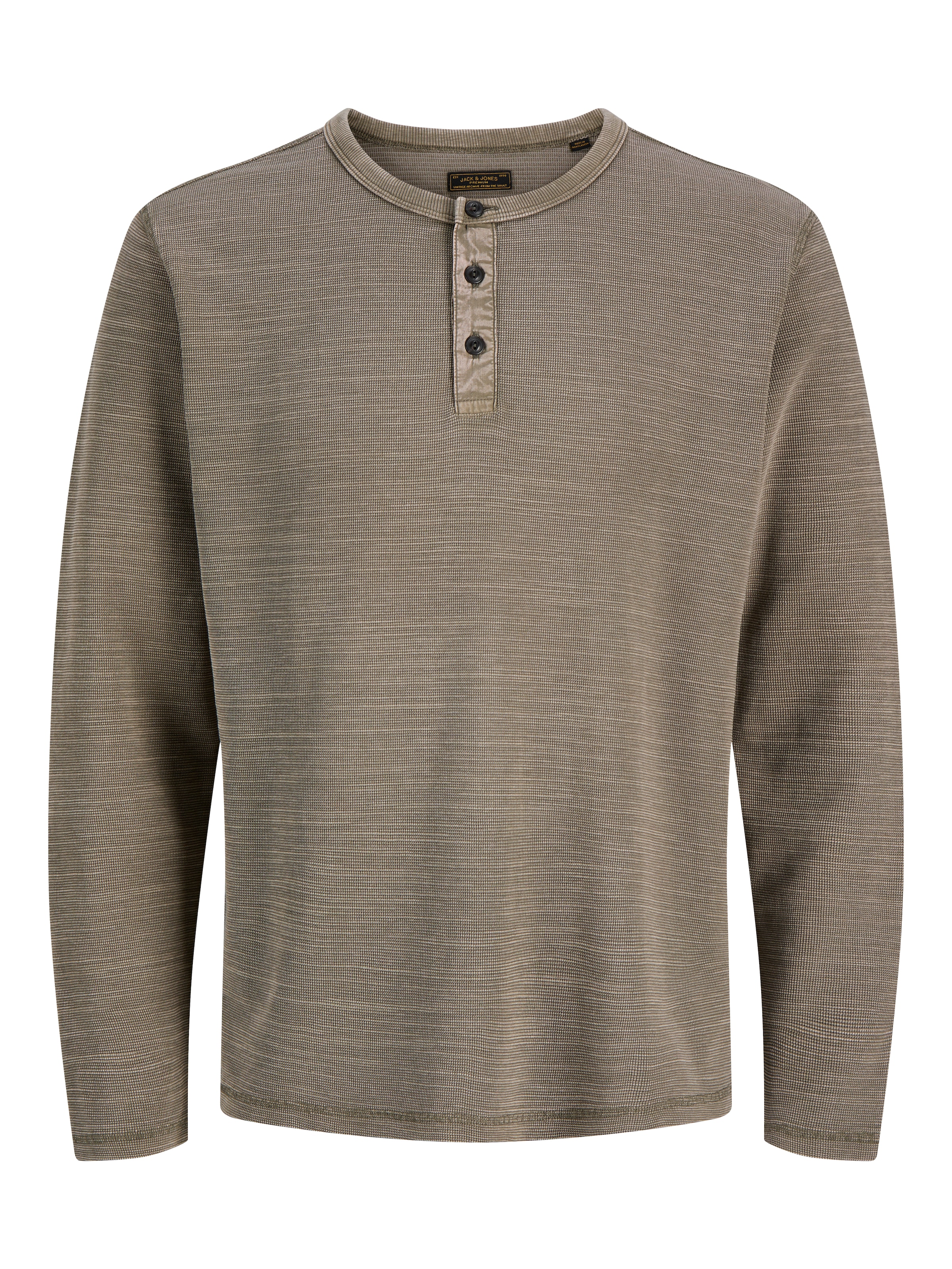 Jack & Jones Langarmshirt »JPRBLUAARON LS HENLEY TEE« Baumwollmischung,