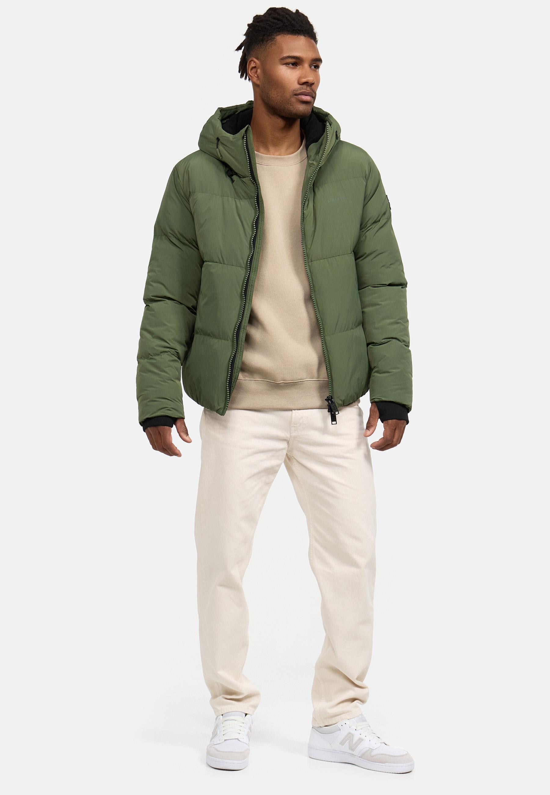 Stone Harbour Steppjacke »Tayroos XX«, mit Kapuze, Gesteppte Herren Winterjacke mit Kapuze