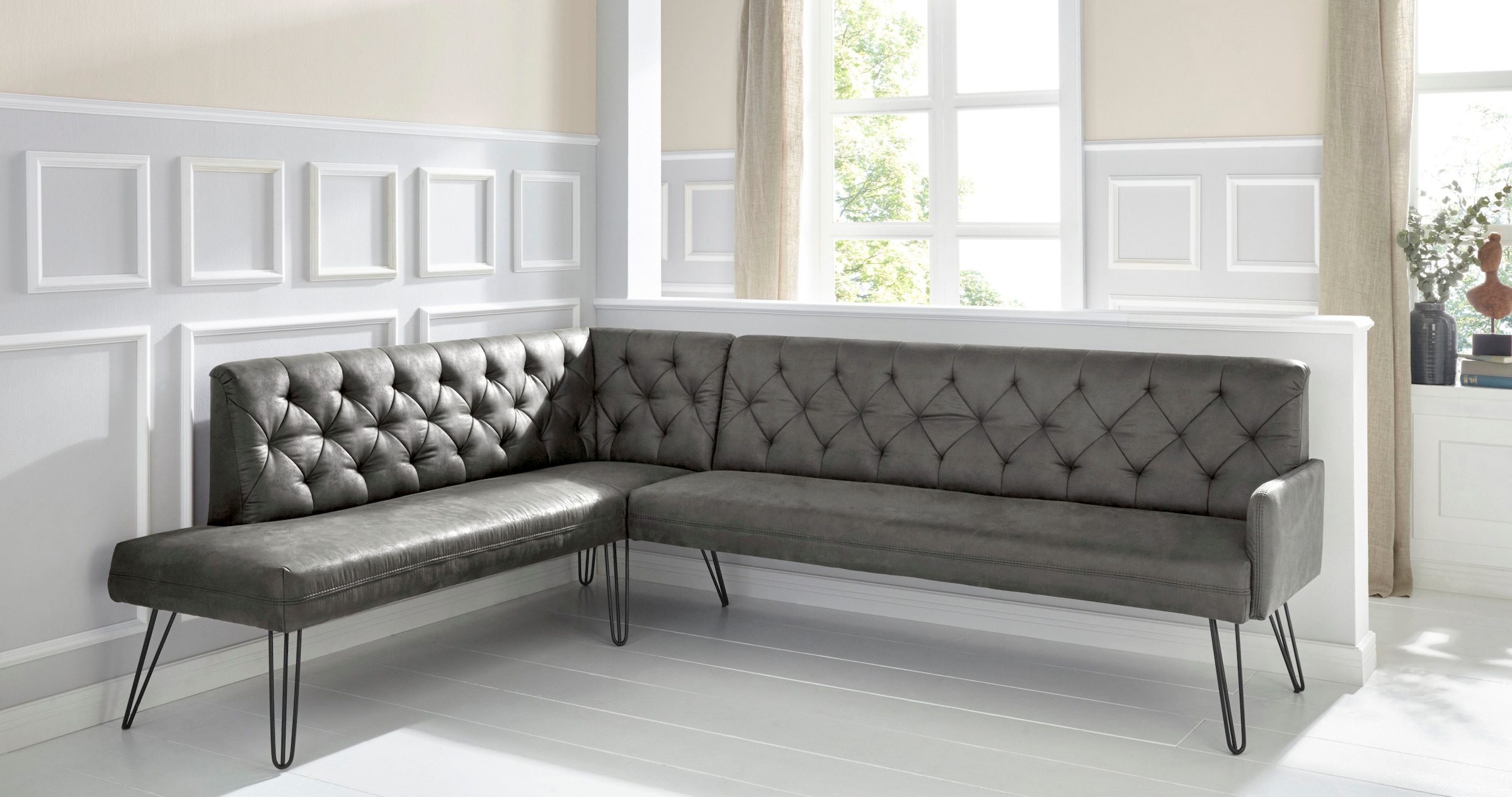 exxpo - sofa fashion Eckbank »Doppio«, Frei im Raum stellbar