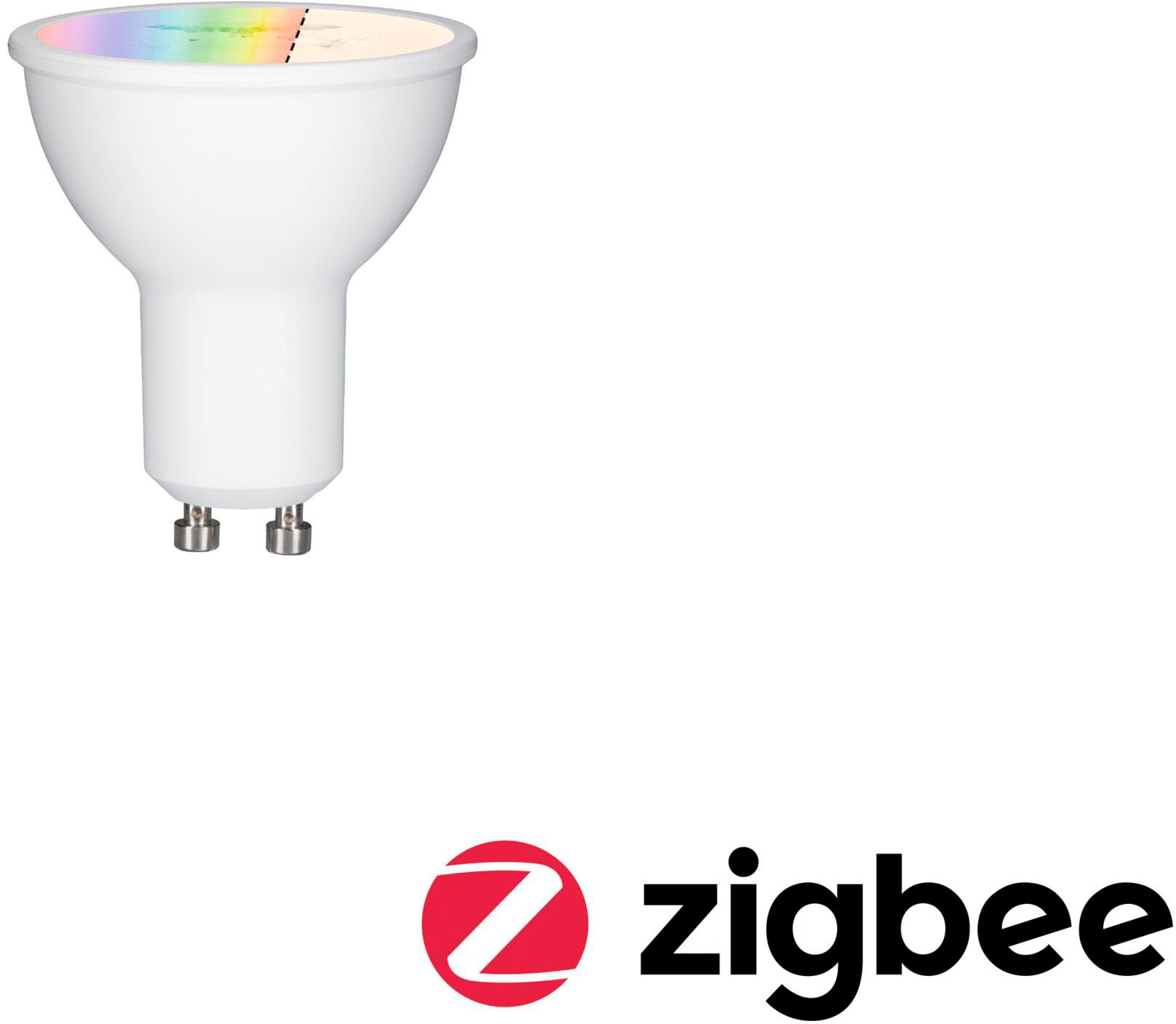 Paulmann LED-Leuchtmittel »Smart Home Zigbee Reflektor 5,5 W Matt GU10 RGBW«, GU10, 1 St., Farbwechsler