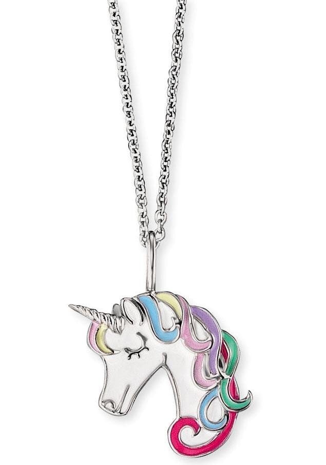 mit BAUR Emaille Herzengel Kette | Anhänger HEN-UNICORN01«, kaufen mit »Einhorn,