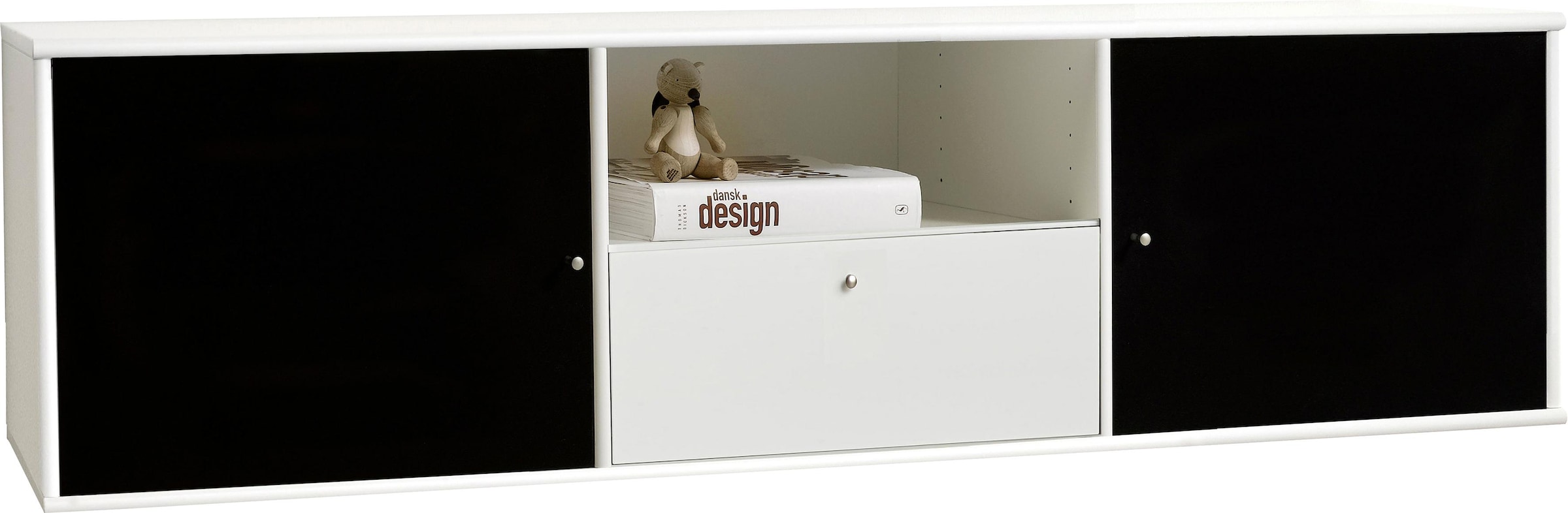 Hammel Furniture TV-Board »Mistral Fernsehschrank, Medienmöbel, Hängend«, mit Türen mit Akustikstoff, Kabeldurchführung, Lowboard, B: 161,5 cm