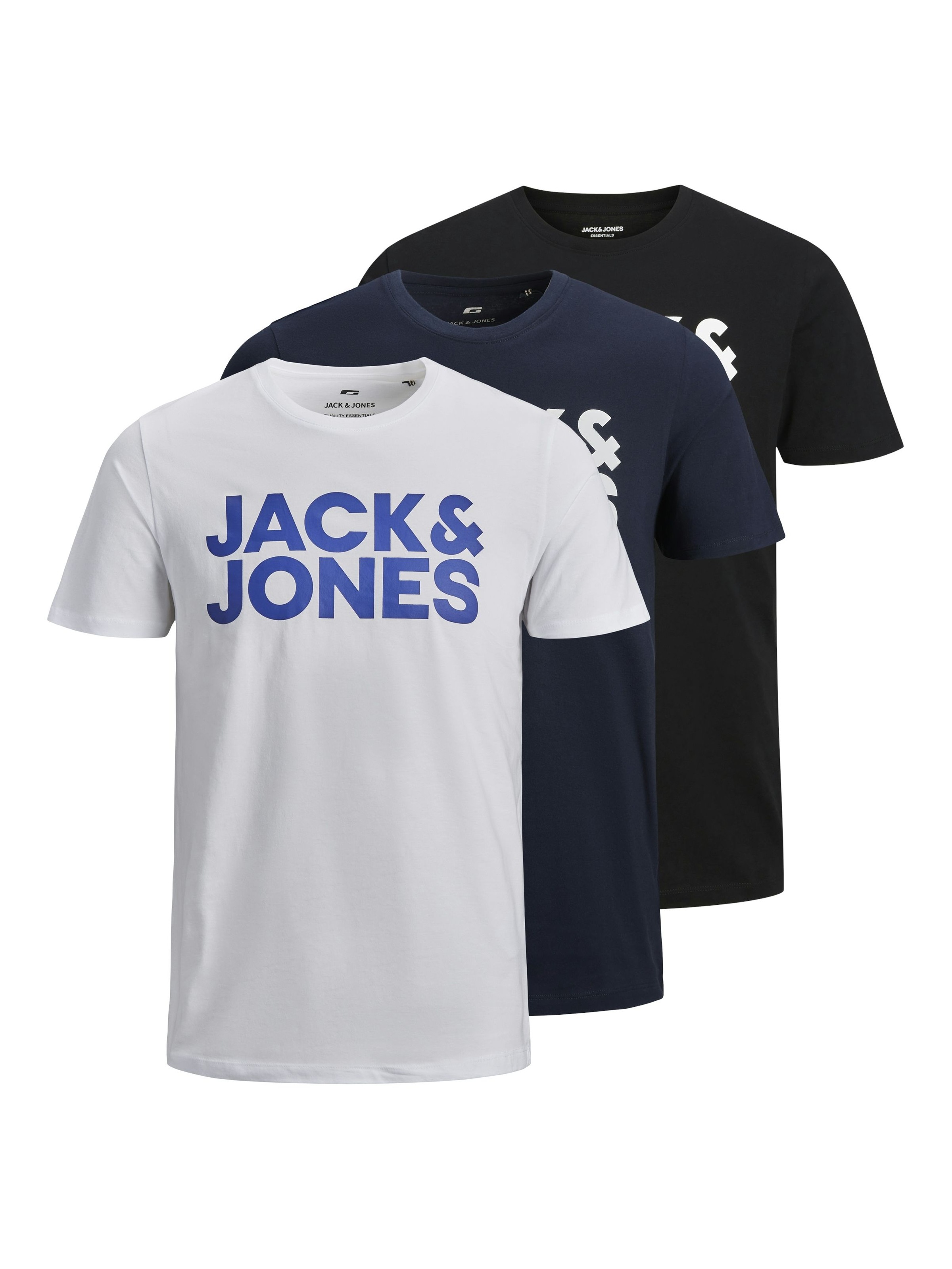 Jack & Jones Rundhalsshirt "JJECORP LOGO TEE SS O-NECK 3PK MP NOOS" Packung günstig online kaufen