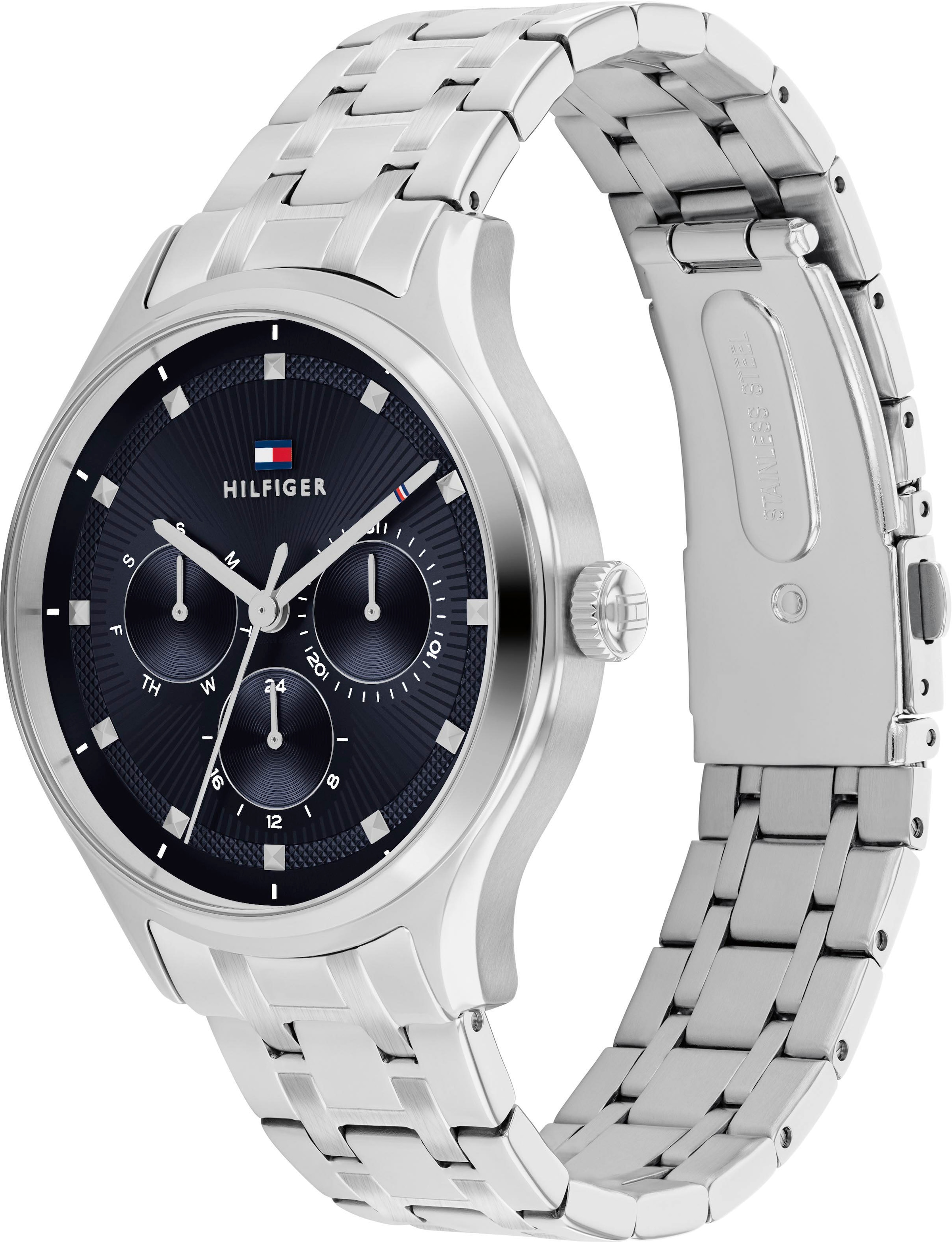 Tommy Hilfiger Multifunktionsuhr »GIANNA«, Quarzuhr, Armbanduhr, Damenuhr, Edelstahlarmband, analog, Tag