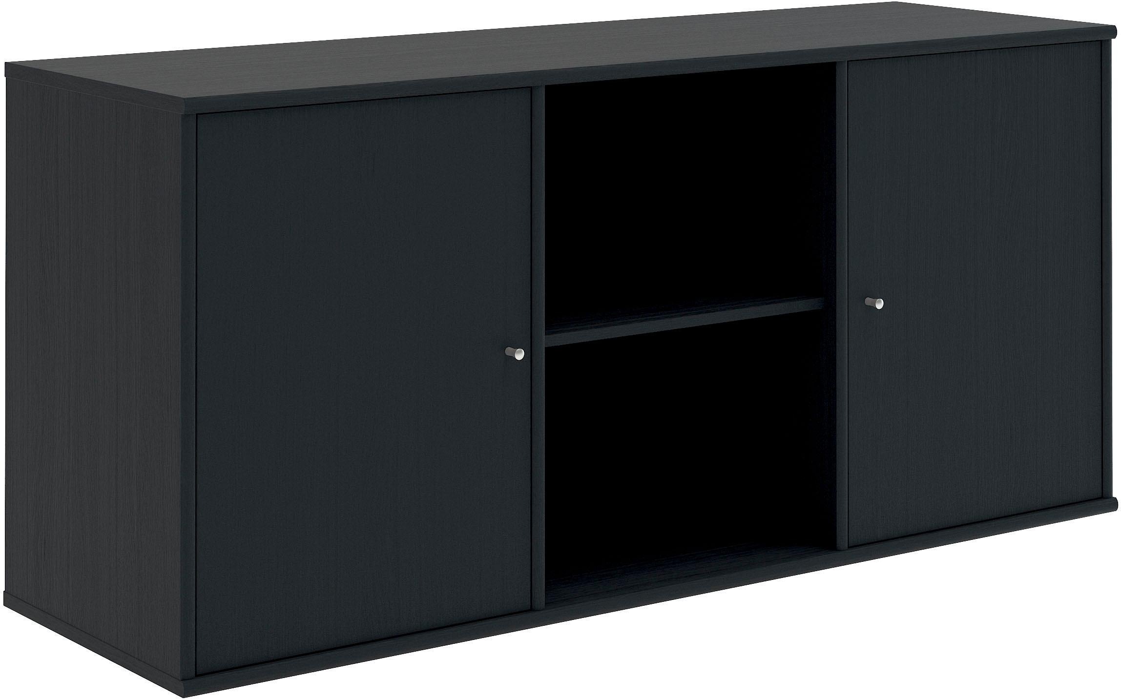 Hammel Furniture Sideboard »Mistral, Hochwertig Schrank, hängend/stehend montierbar«, mit zwei Türen, B: 133 cm, anpassungsbar Designmöbel