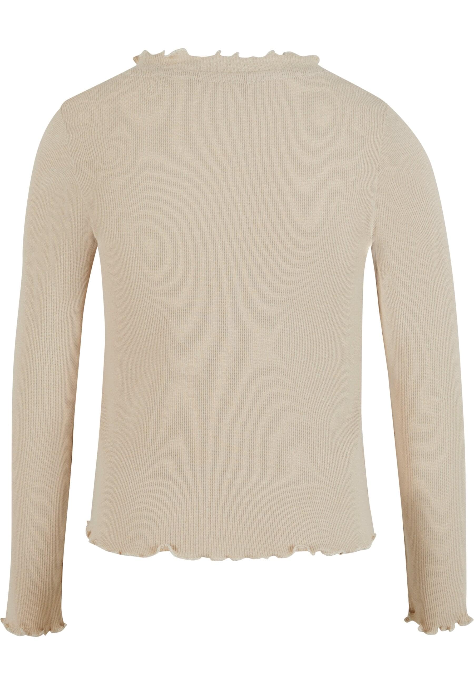 URBAN CLASSICS Longsleeve »Urban Classics Damen Girls Short Rib Longsleeve«, (1 tlg.)