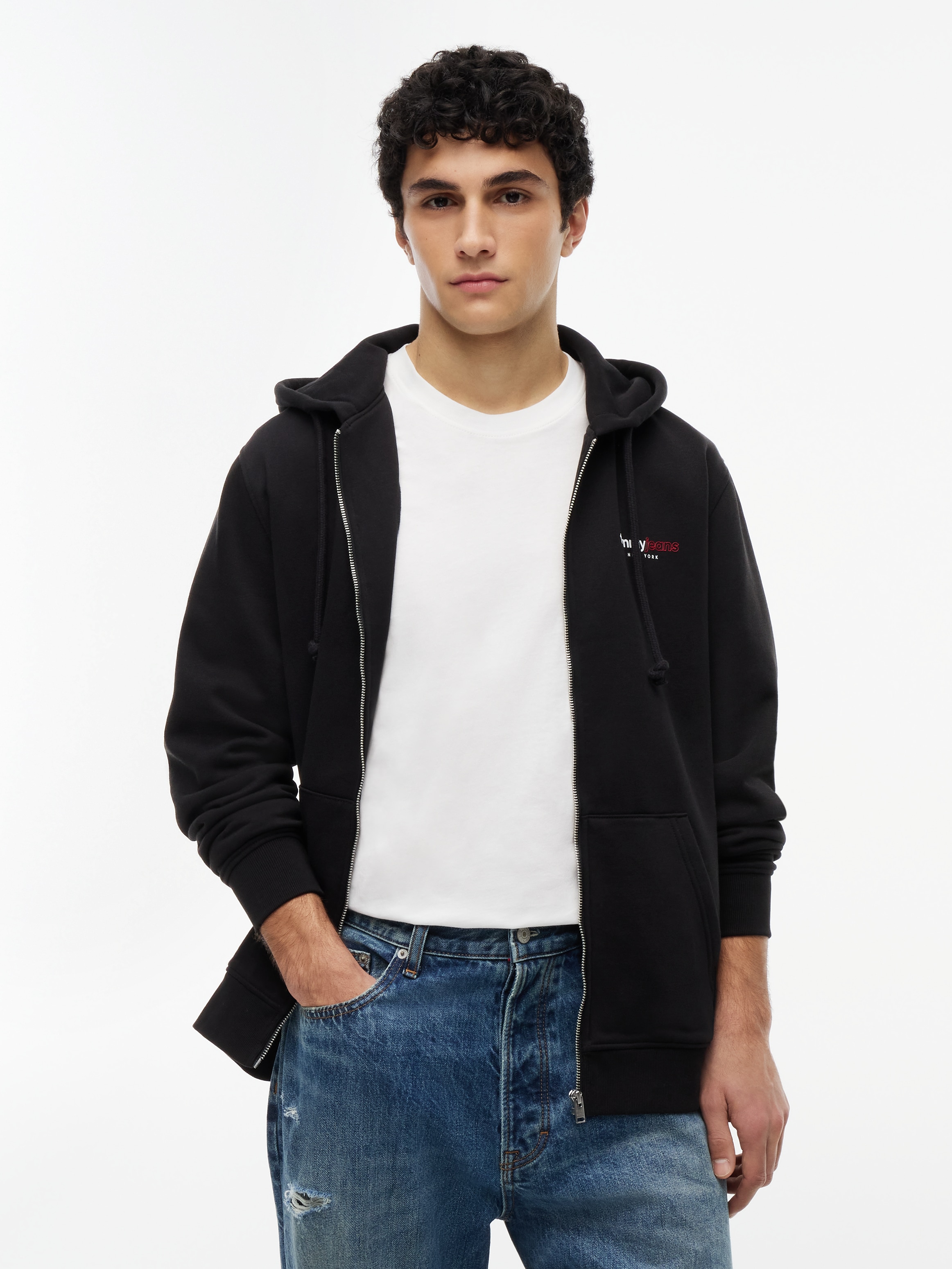 Tommy Jeans Kapuzensweatjacke »TJM REGULAR DNA BACKPRINT FULLZIP«