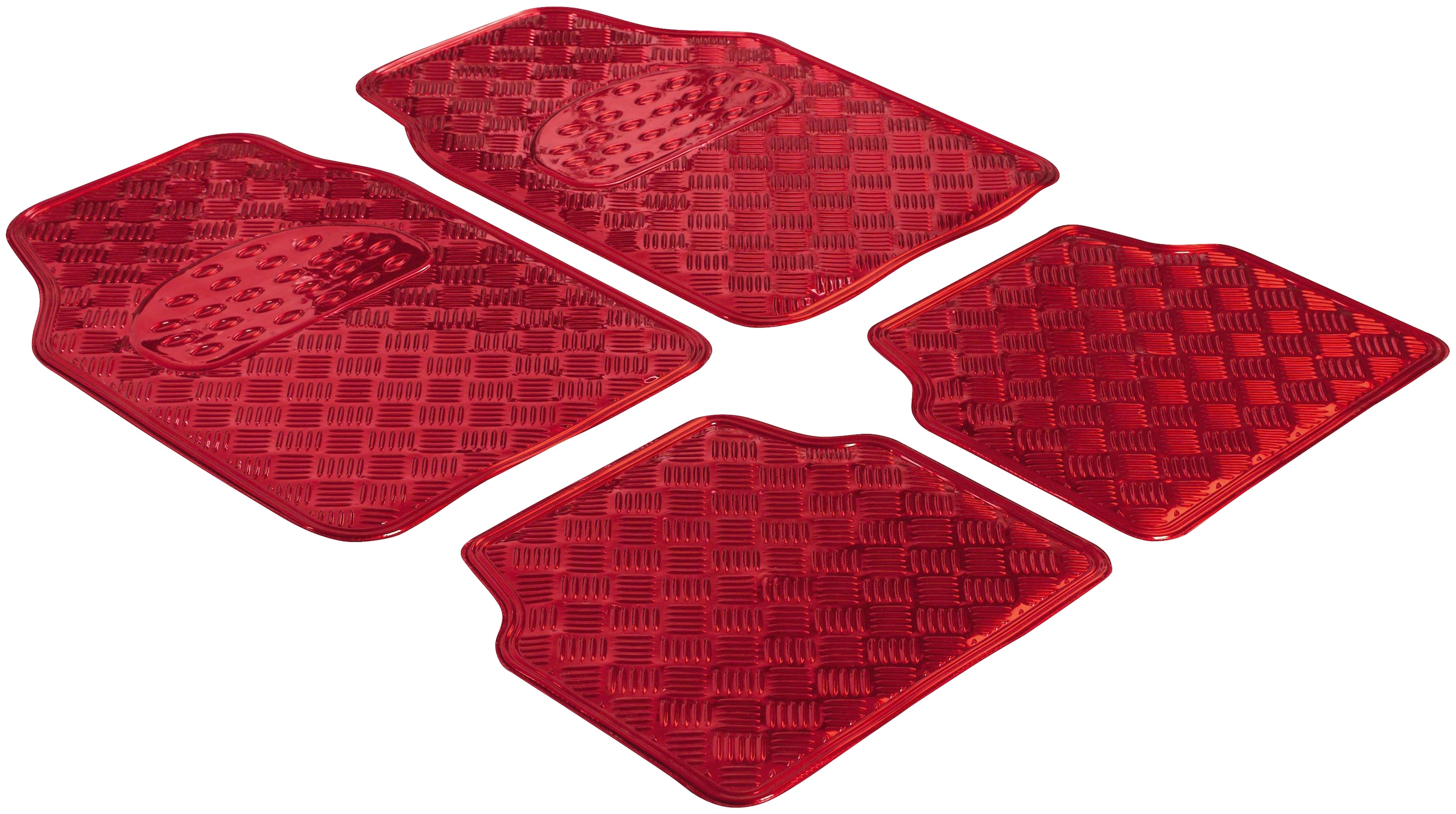 WALSER Universal-Fußmatten »Metallic Riffelblech look«, 4 (Set, BAUR online St.) | Kombi/PKW, kaufen