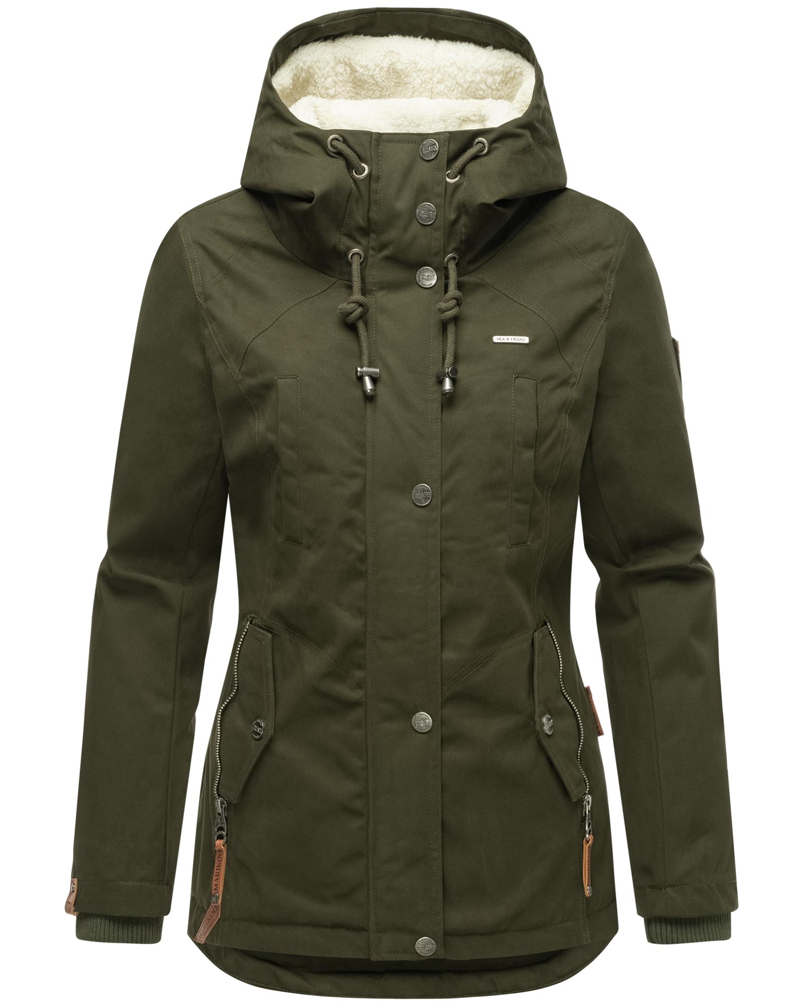 Marikoo Winterjacke "Bikoo" mit Kapuze sportliche Damen Outdoor Baumwolljacke mit Kapuze