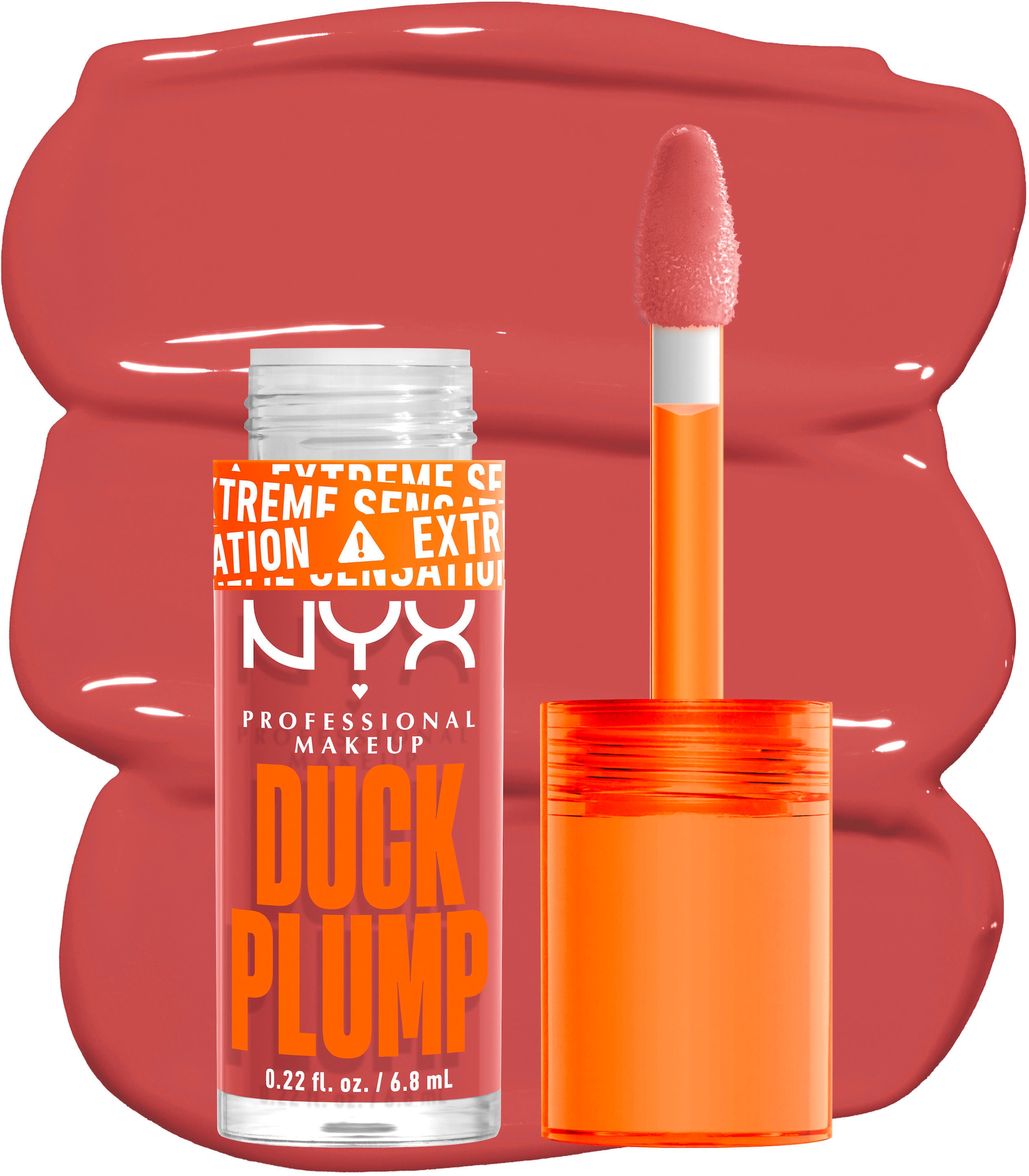 NYX Lipgloss »NYX Professional Makeup Duck Plump Nude Swings«, mit Collagen