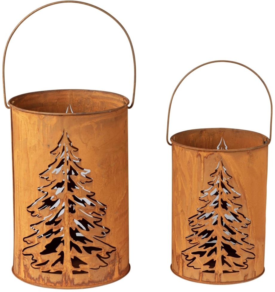 (Set, | Höhe mit bestellen »Weihnachtsdeko«, cm und 30 Windlicht Tannenbaum-Motiv, St.), BAUR Schneider 24 2
