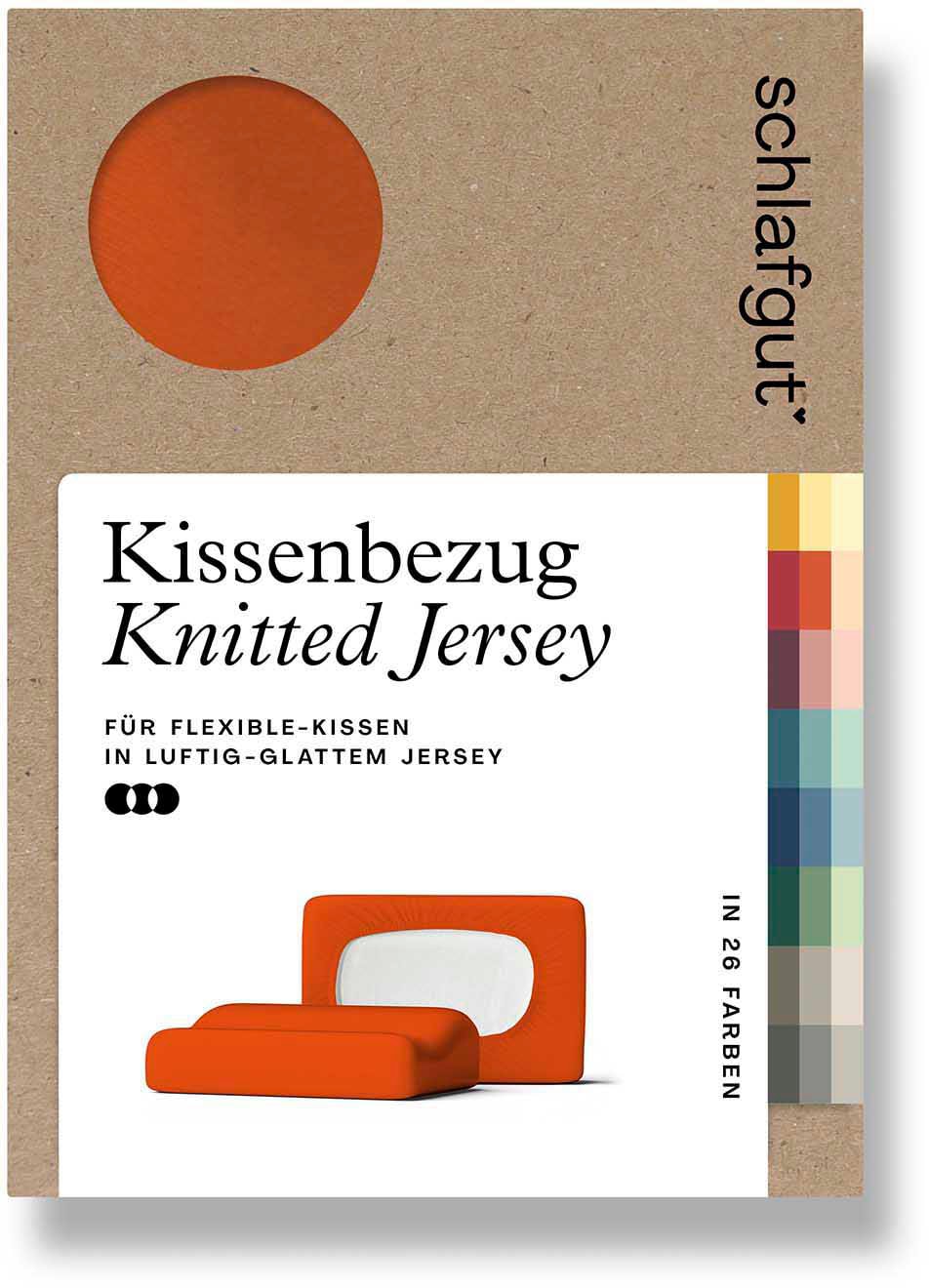 Schlafgut Kissenbezug "Pure flexibler Kissenbezug für Nackenstützkissen" Bio-Baumwolle mit Elasthan, mit Gummizug, bügelfrei