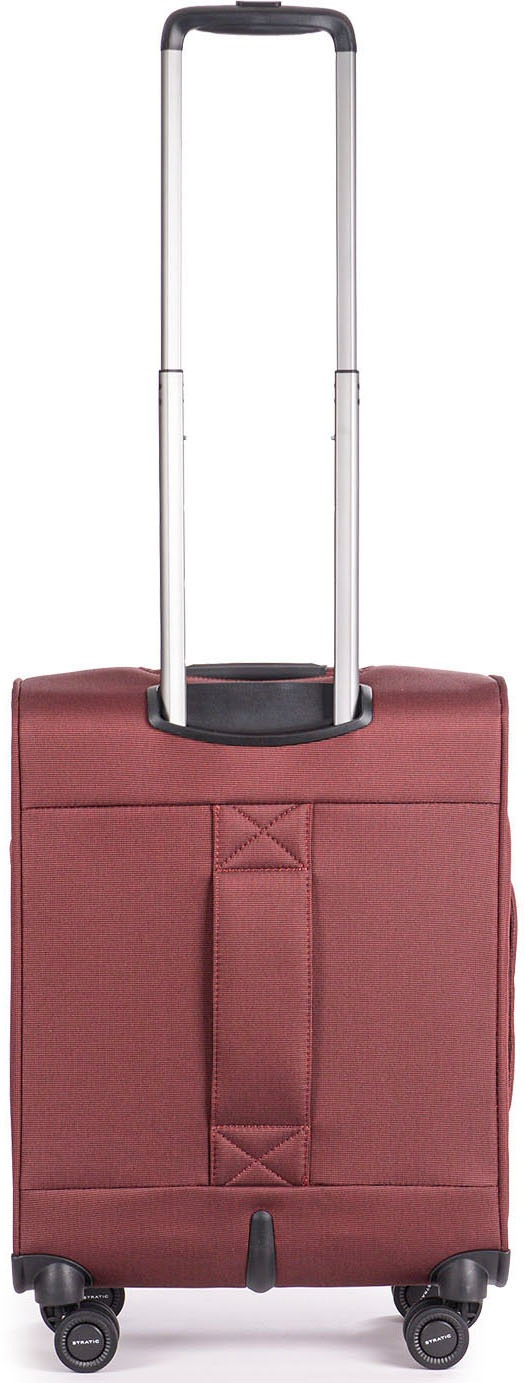 Stratic Weichgepäck-Trolley »Bendigo Light + S, redwine«, 4 Rollen, Handgepäck Reisekoffer Reisegepäck TSA-Zahlenschloss
