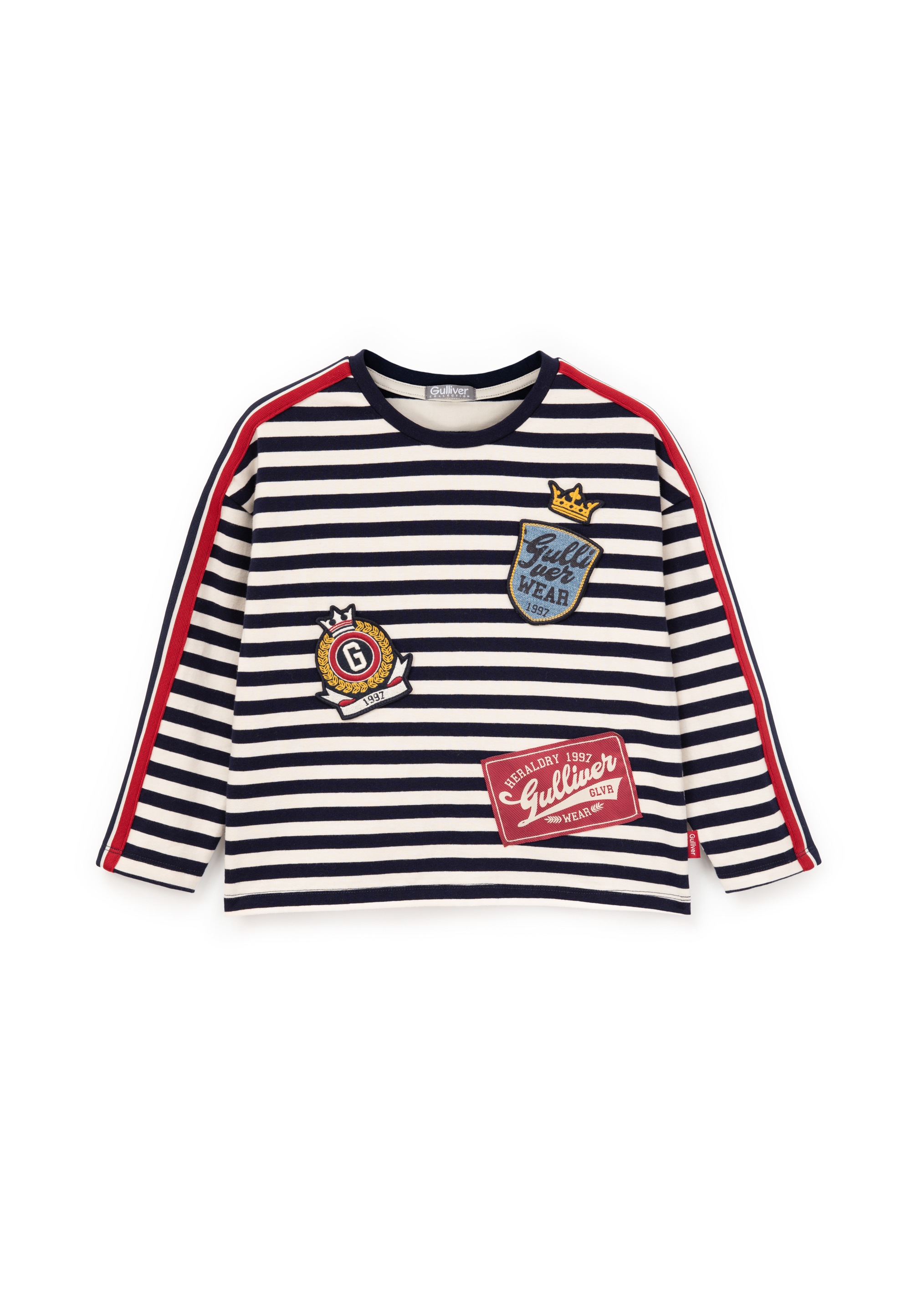 Gulliver Langarmshirt, mit farbigen Patches