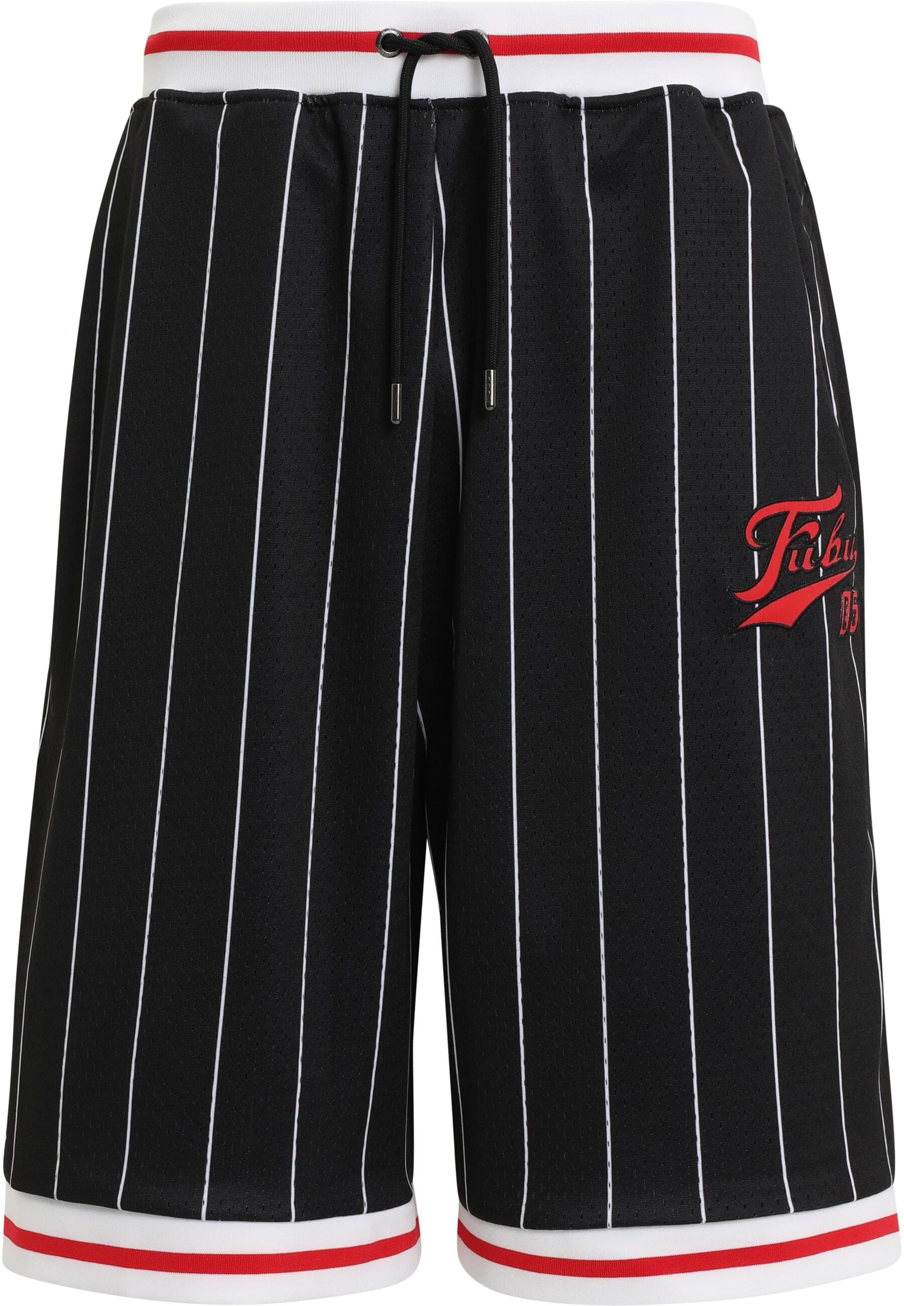 Fubu Shorts »Fubu Herren FM231-006-2 FUBU Varsity Pinstriped Mesh Shorts«, (1 tlg.)