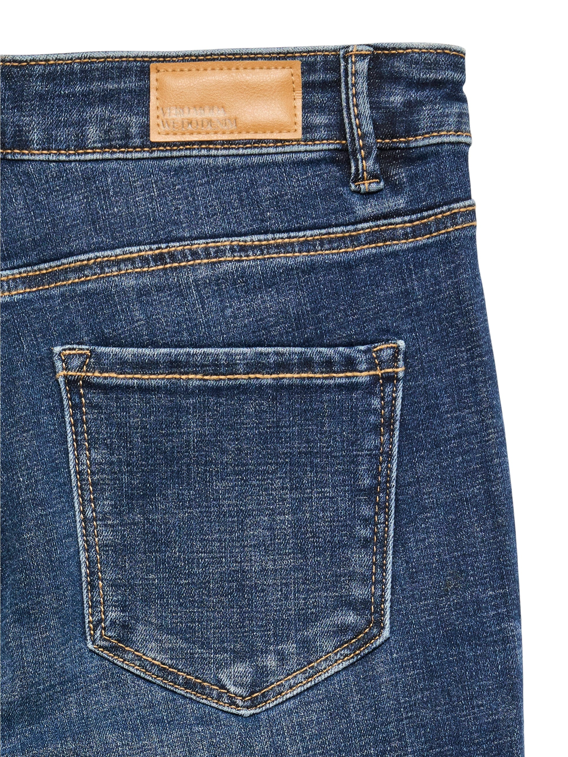 Vero Moda Straight-Jeans »VMFLASH MR STRAIGHT JEANS LI3300 GA NOOS« Baumwollmischung mit Stretch, regular waist, straight fit