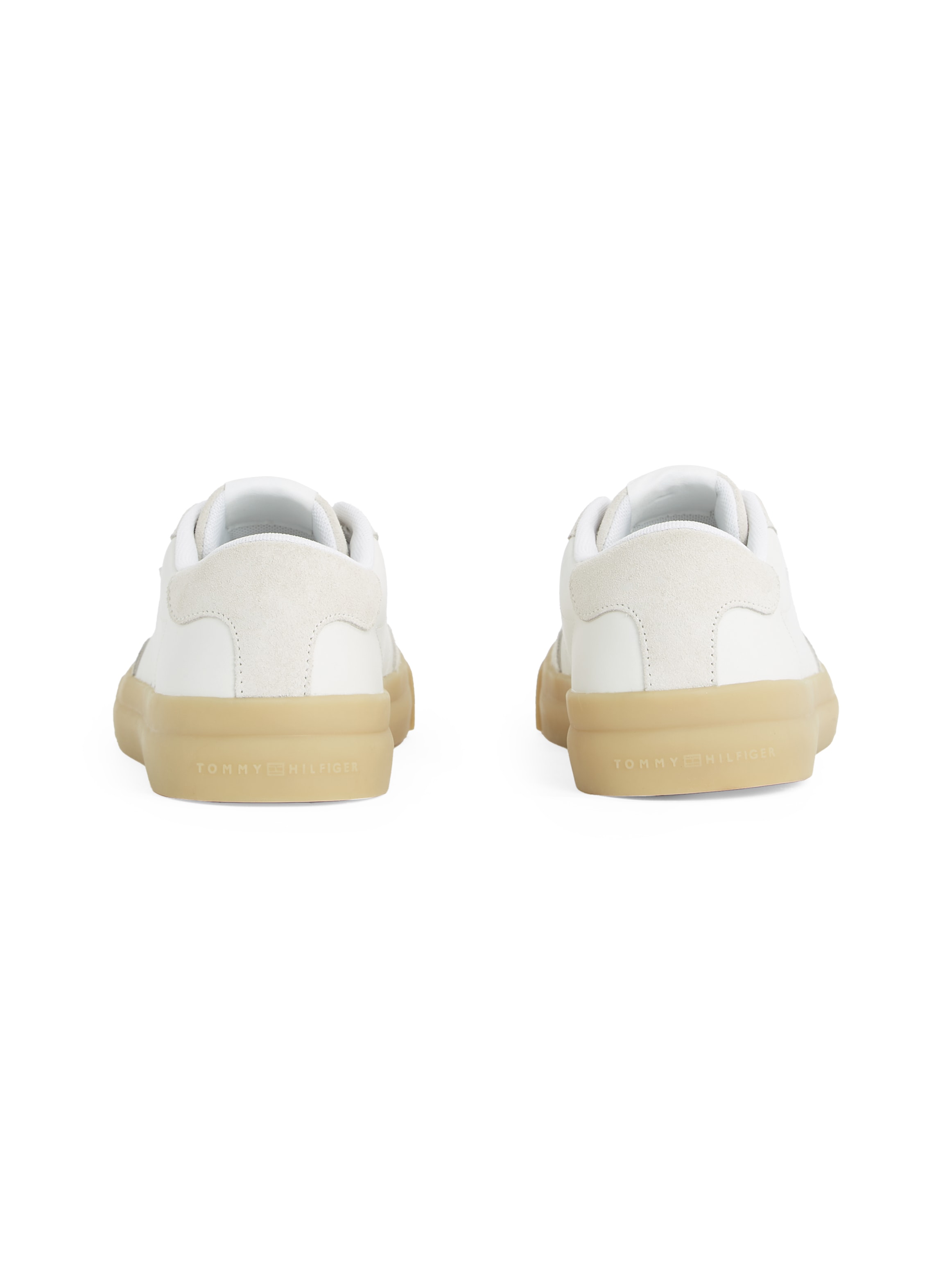 Tommy Hilfiger Sneaker »TH CUPSET SUMMER LTH«, Freizeitschuh, Halbschuh, Schnürschuh mit seitlichem Label