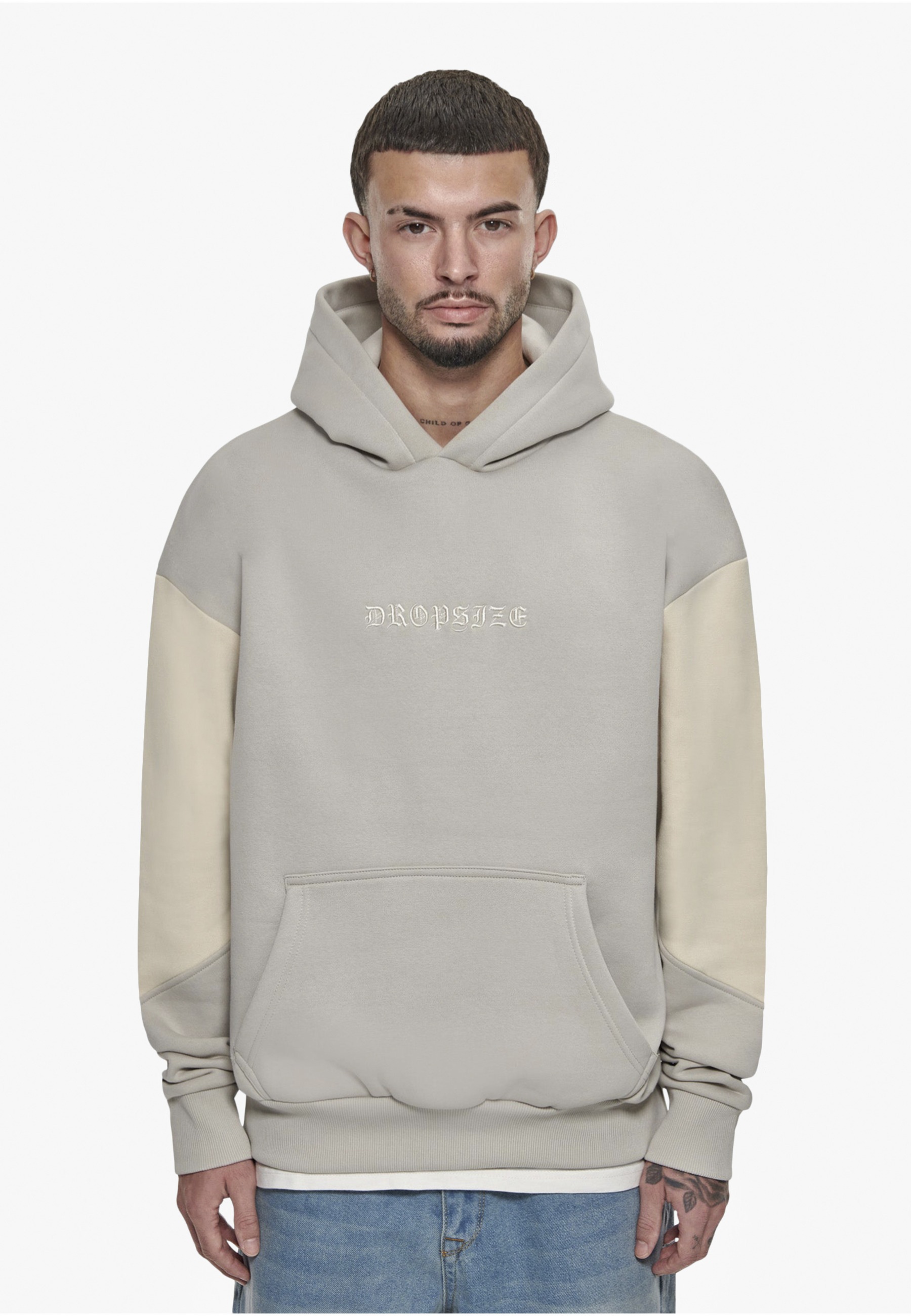 Thumbnail - Dropsize Kapuzenpullover "Dropsize Herren Dropsize Heavy Oversize Split Colour V2 Hoodie" 1 Stk.