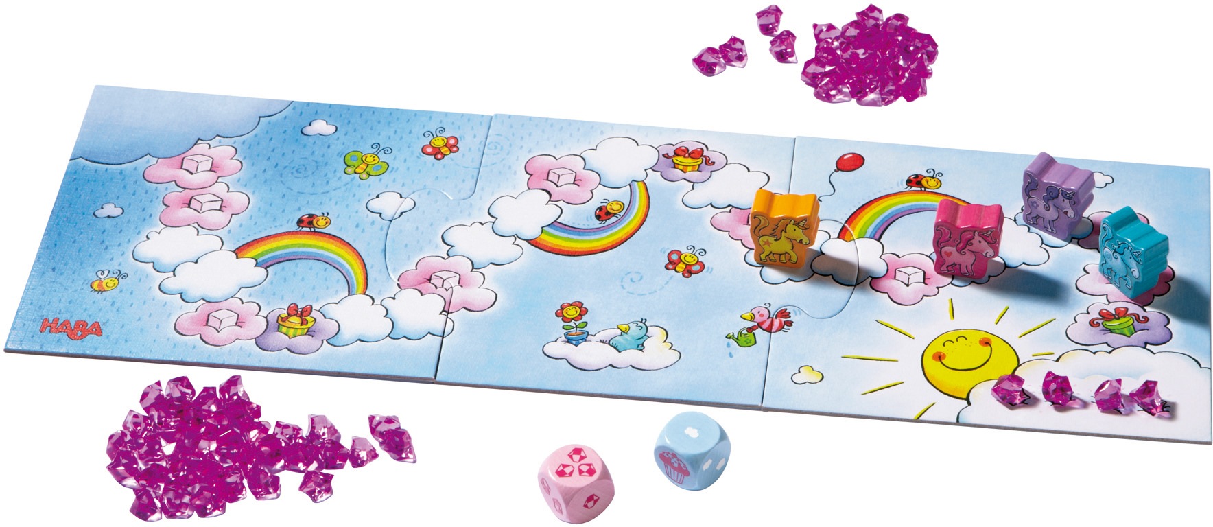 Haba Spiel »Einhorn Glitzerglück - Der Wolkenschatz«, Made in Germany