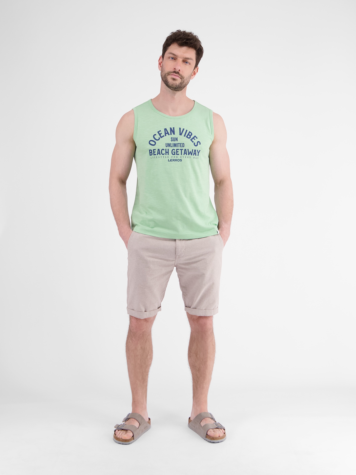 LERROS Muskelshirt »LERROS Herren Tanktop mit Brustprint«