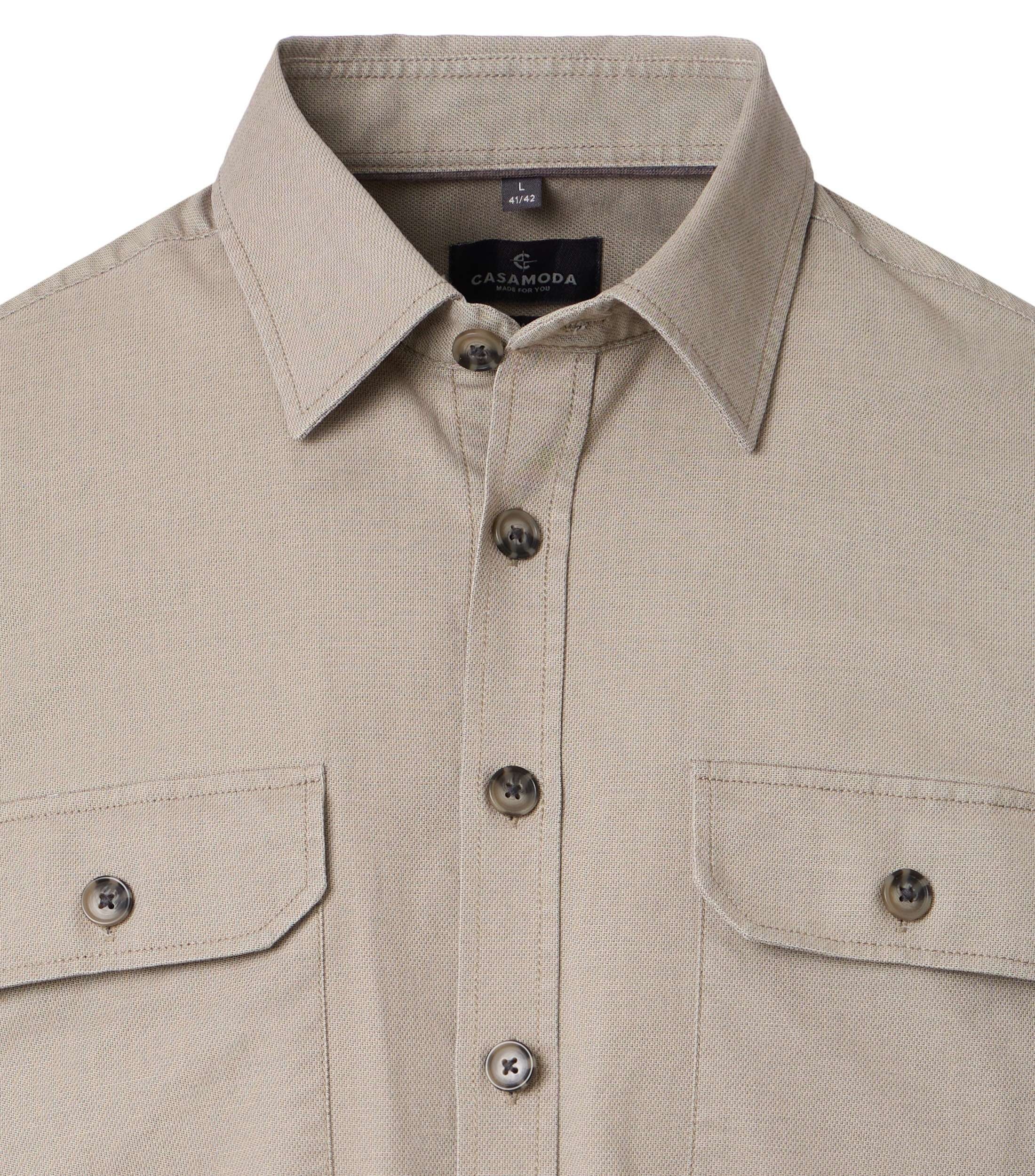 CASAMODA Hemdjacke »CASAMODA Freizeithemd uni«