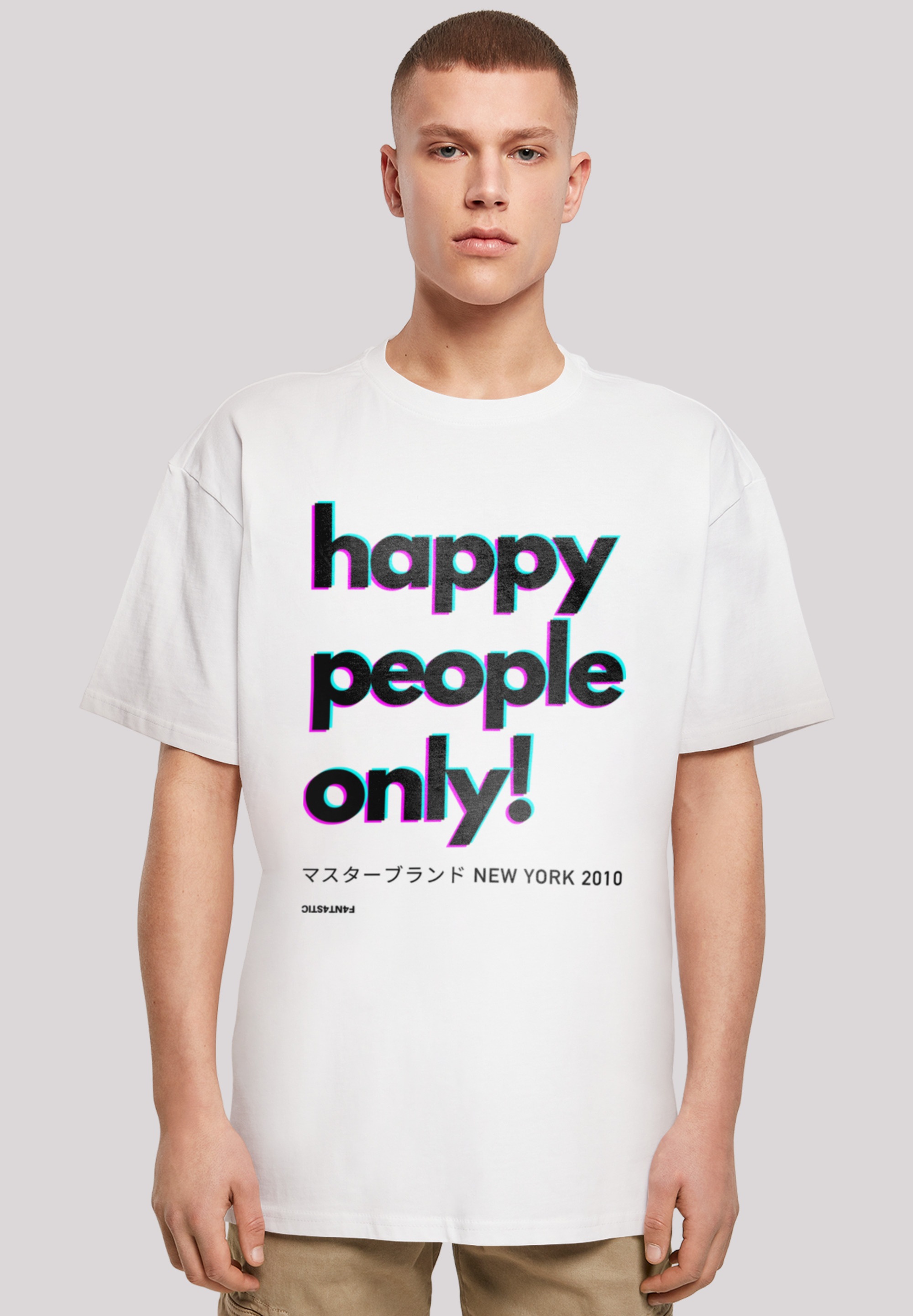 F4NT4STIC T-Shirt "Happy people only New York", Print