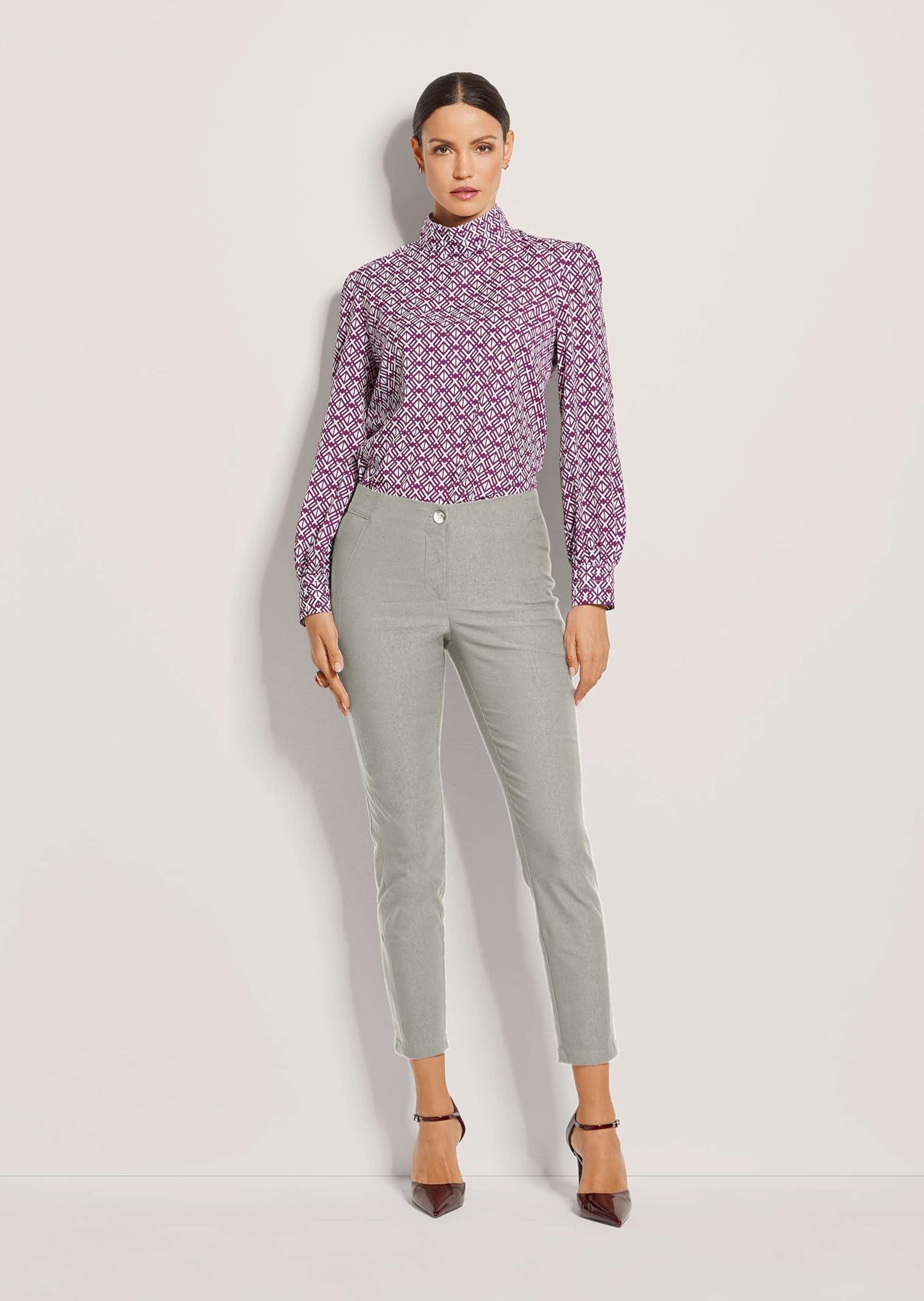 MADELEINE Stoffhose "Hose Schlanke Stretch-Hose mit Vichy-Karo" günstig online kaufen