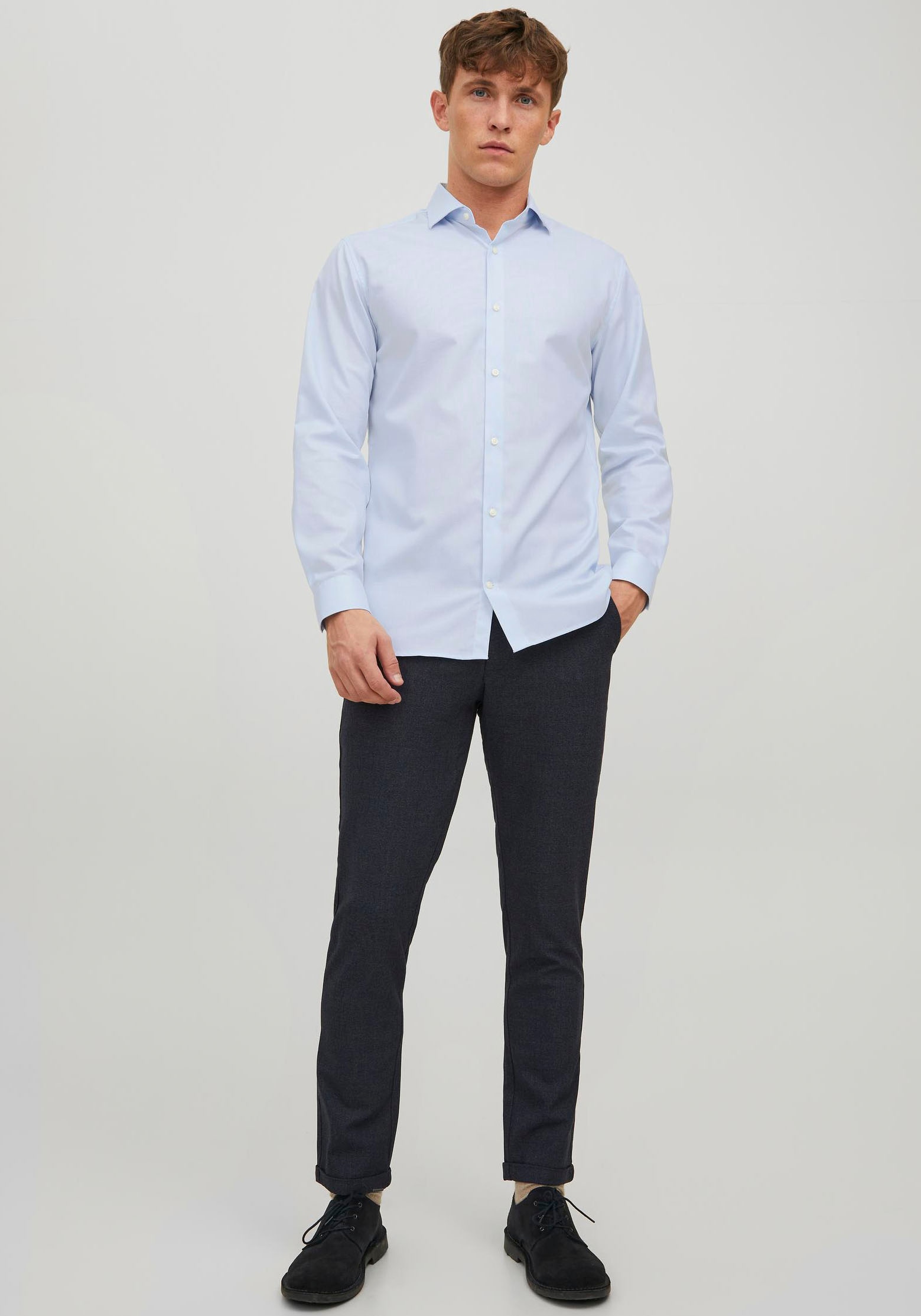 Jack & Jones Langarmhemd »JPRBLAPARKER SHIRT L/S«, mit Hemdkragen