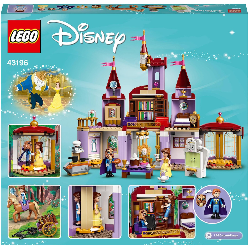 LEGO® Konstruktionsspielsteine »Belles Schloss (43196), LEGO® Disney Princess«, (505 St.)