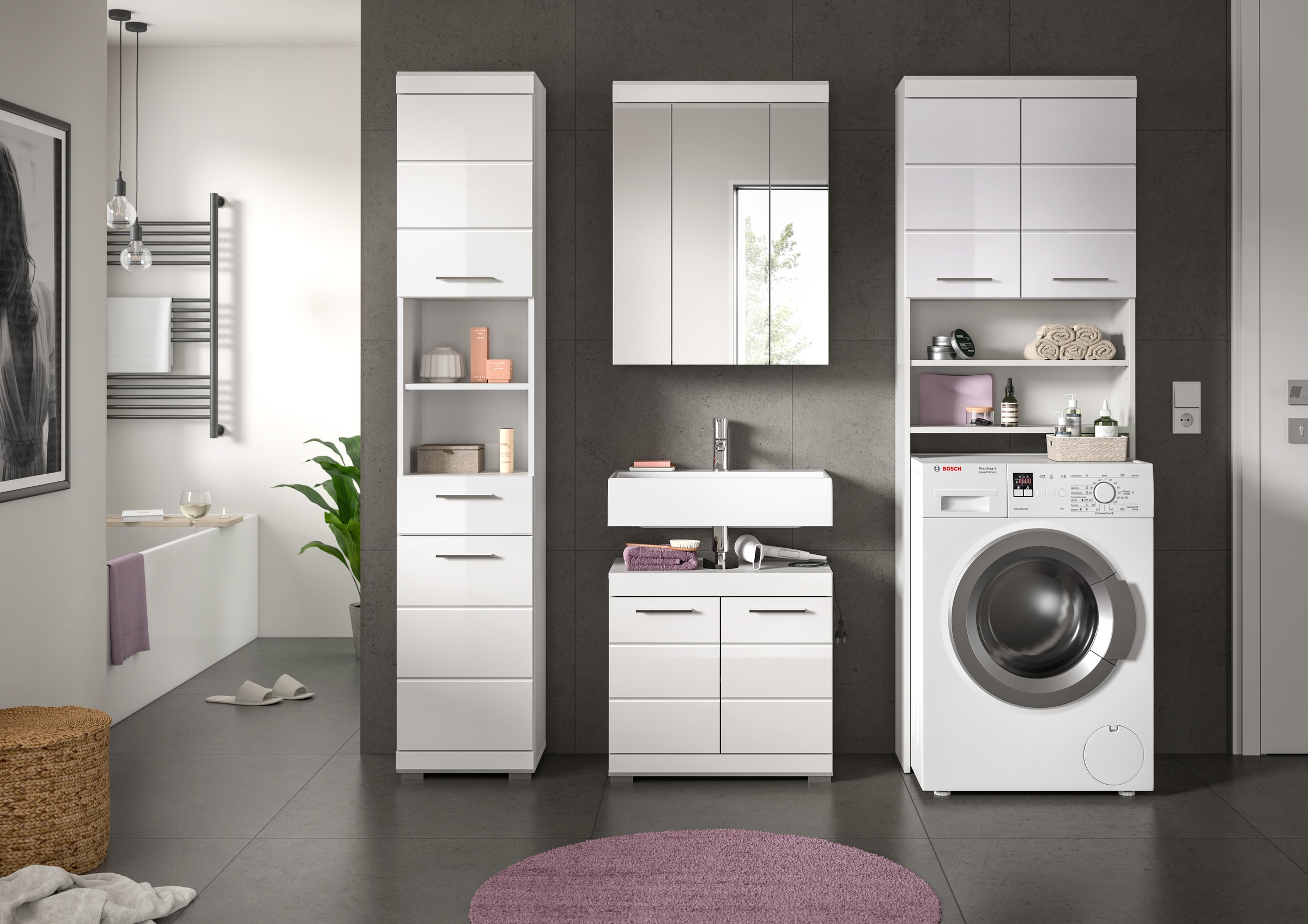 INOSIGN Badmöbel-Set "Siena, 4 teilig, bestehend aus:" Set, TOPSELLER, 4 St günstig online kaufen