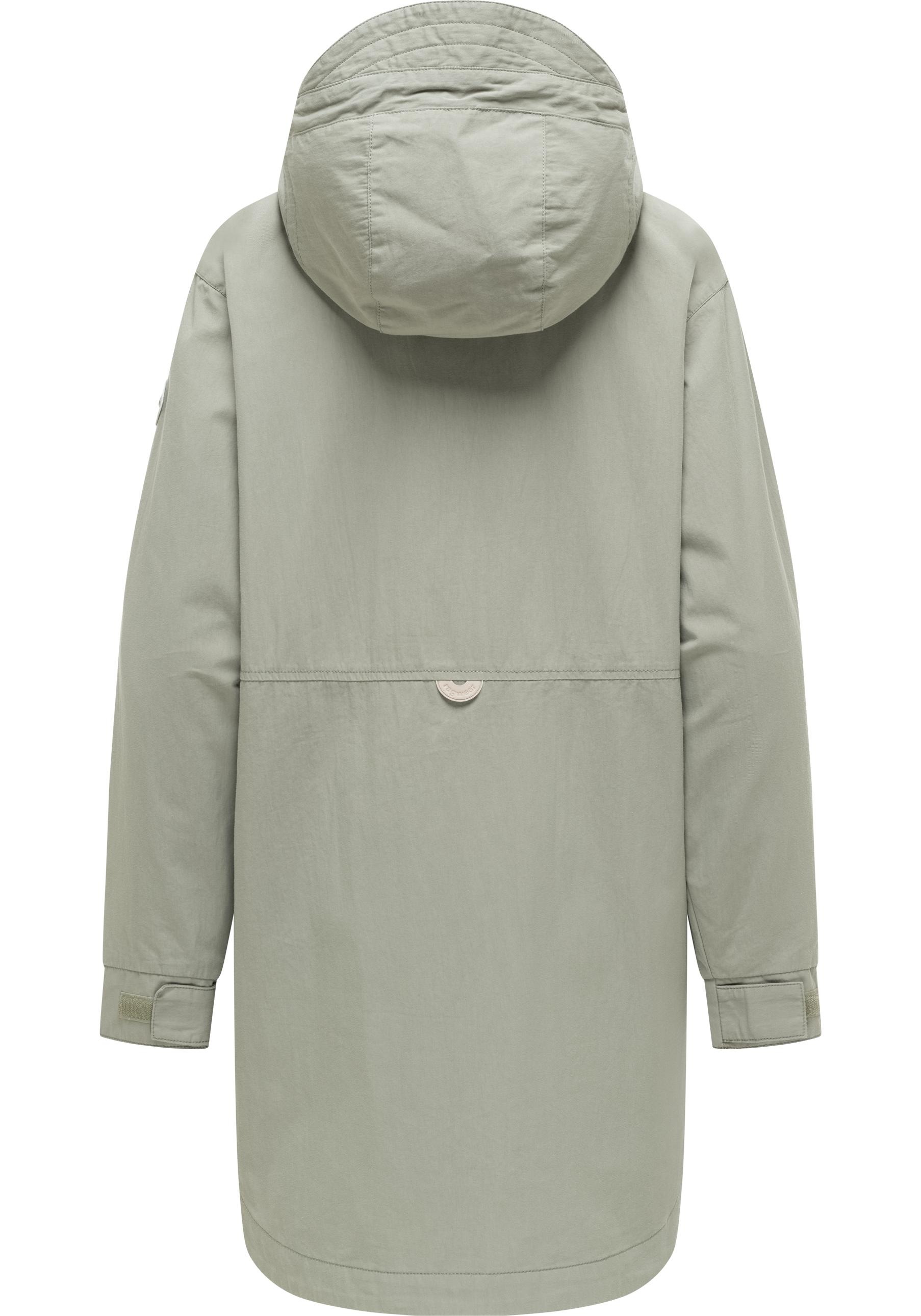 Ragwear Kurzmantel »Lamyja B« Leichter Oversize-Übergangsparka mit Kapuze