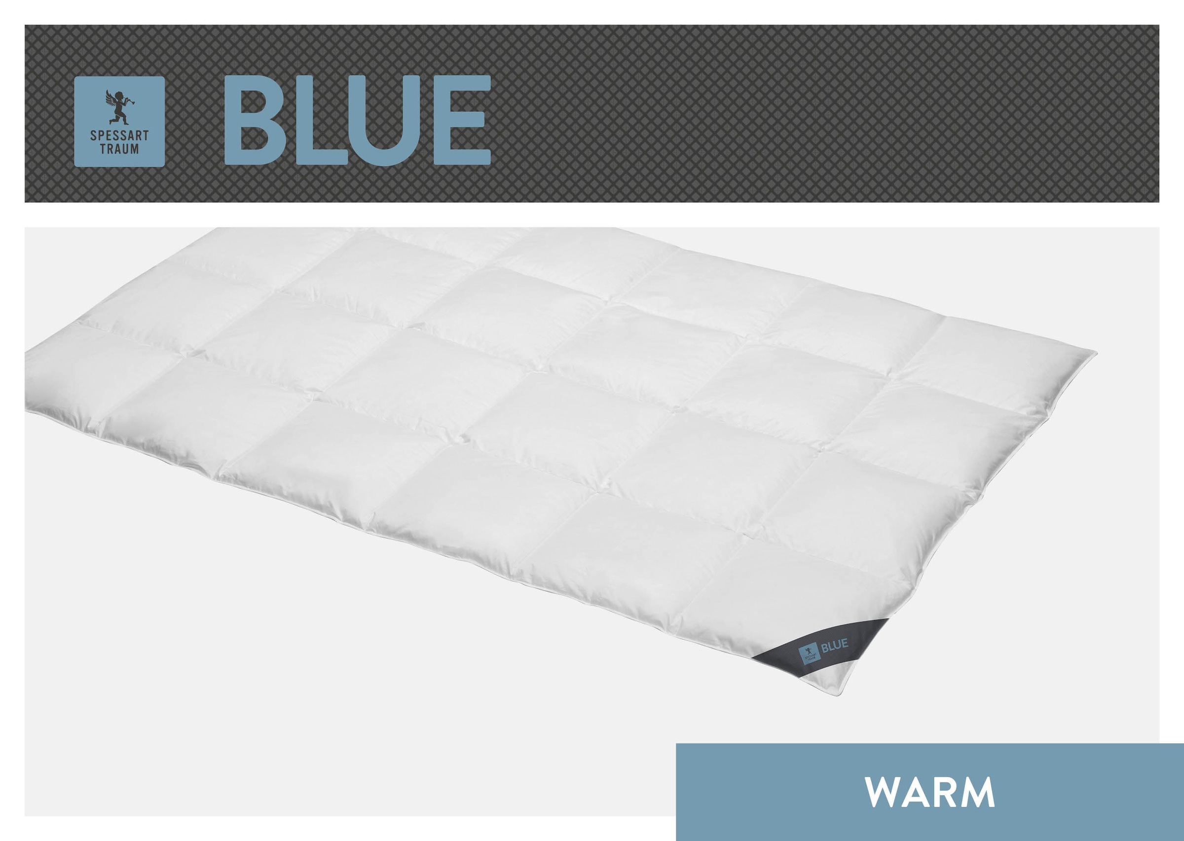 SPESSARTTRAUM Daunenbettdecke "Blue" extrawarm Füllung 60Daunen40Federn 1 S günstig online kaufen