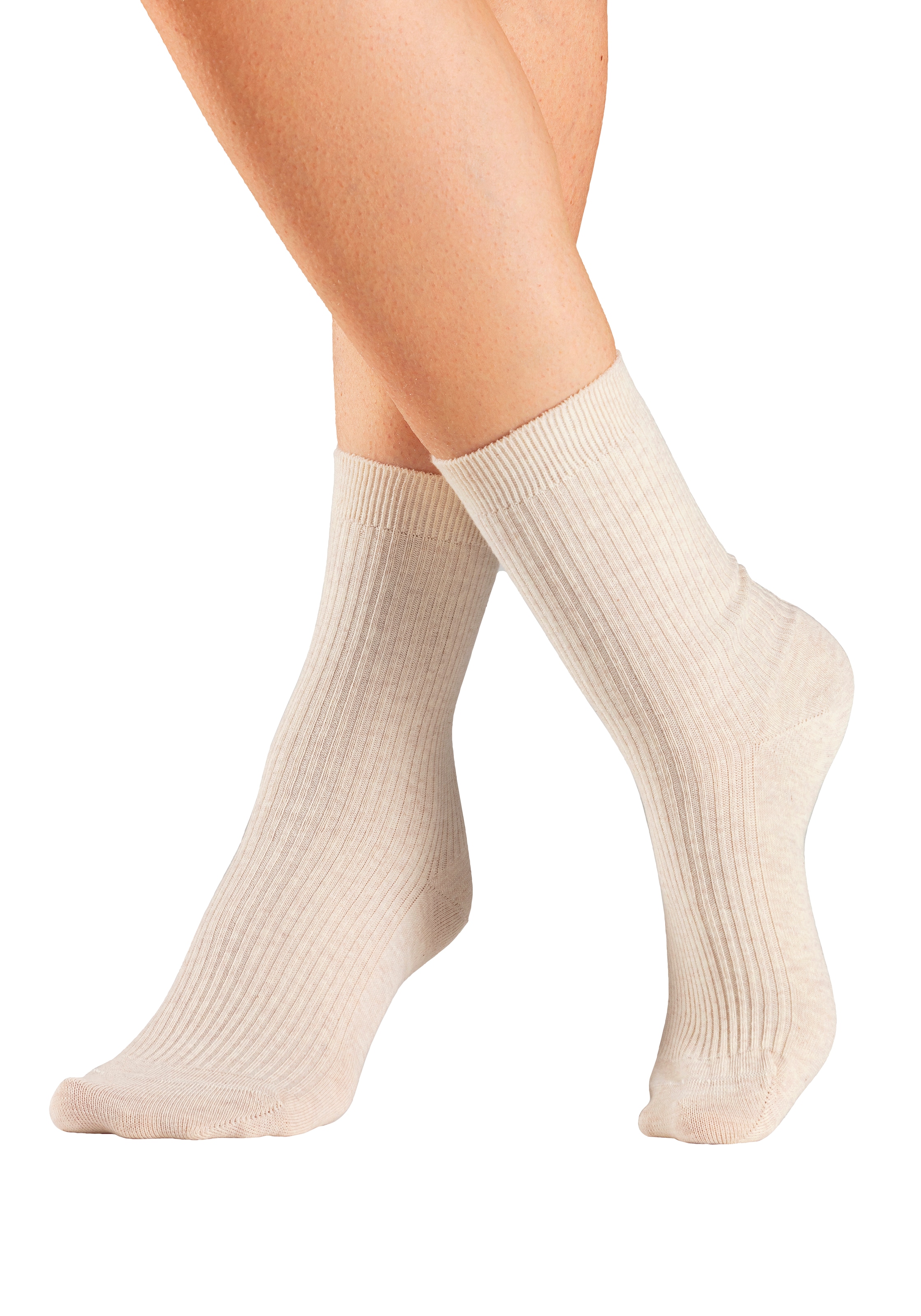 Lavana Basicsocken, (Packung, 5 Paar), mit feiner Rippe