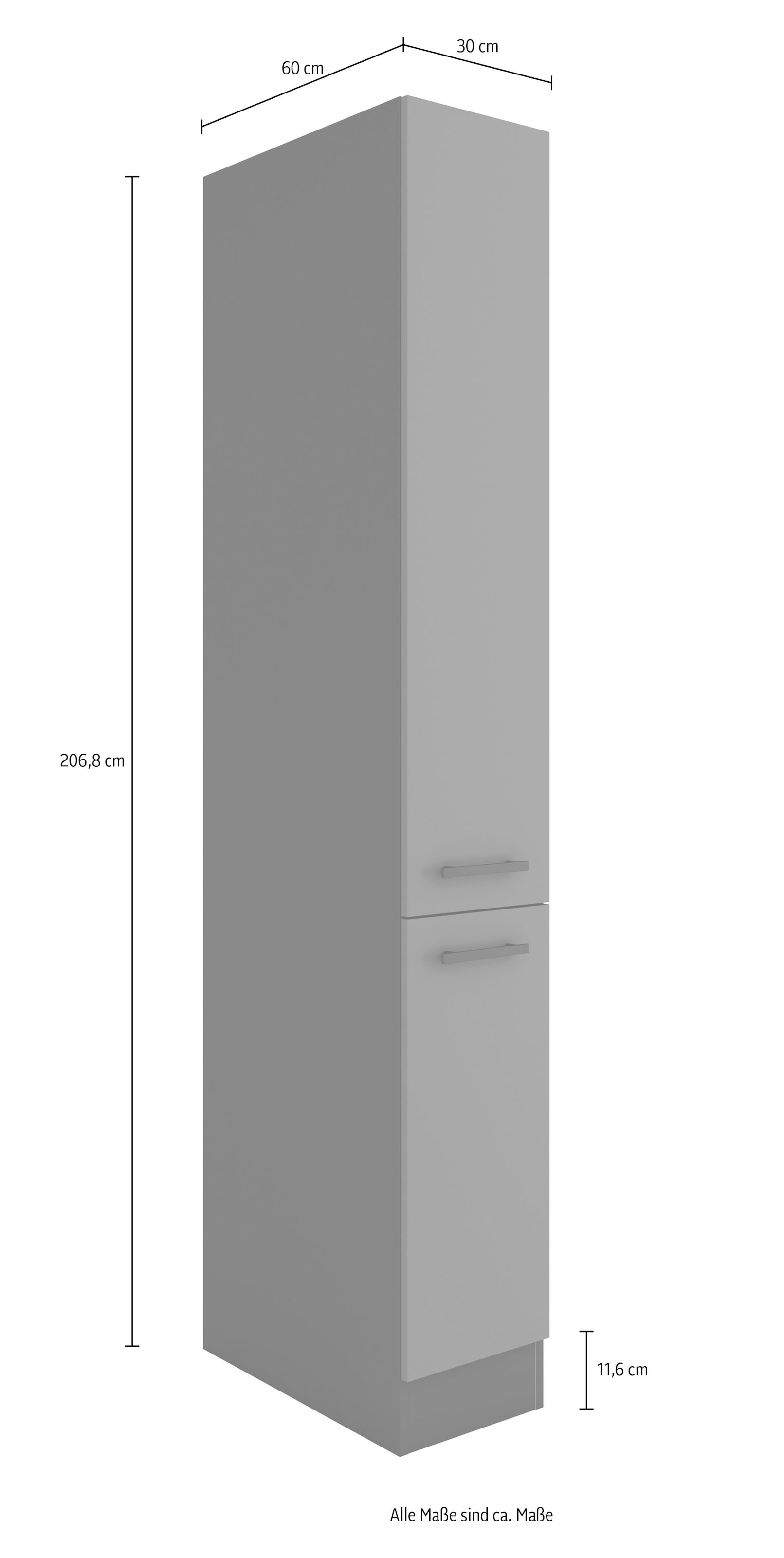 OPTIFIT Apothekerschrank »Palma«, Breite 30 cm, Höhe 206,8 cm, 2 Auszüge, 5 Ablagen