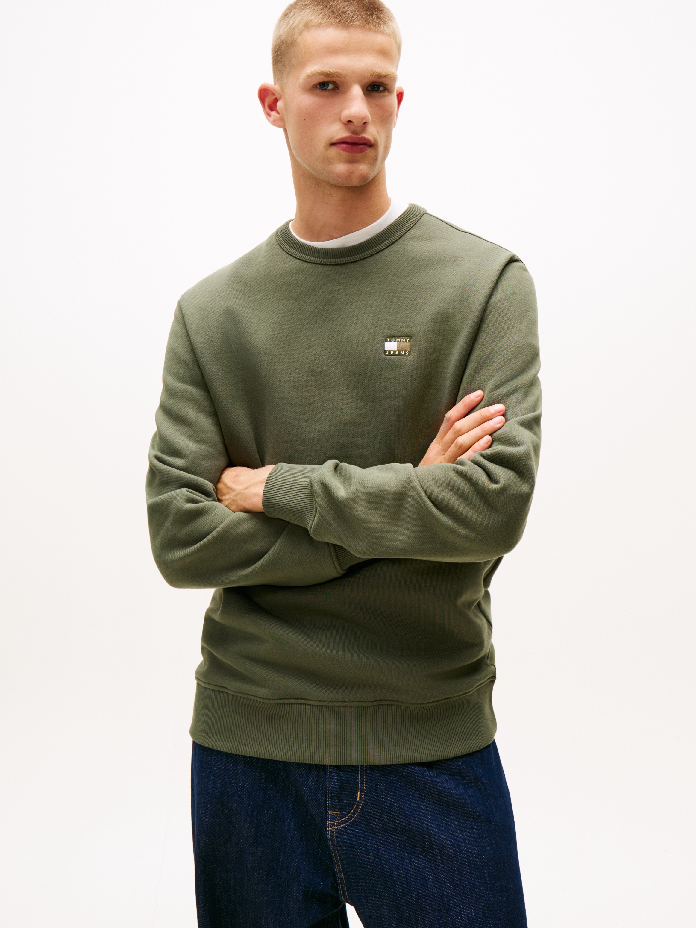 Tommy Jeans Sweatshirt "TJM REG BADGE CREW EXT", Mit Rundhalsausschnitt günstig online kaufen
