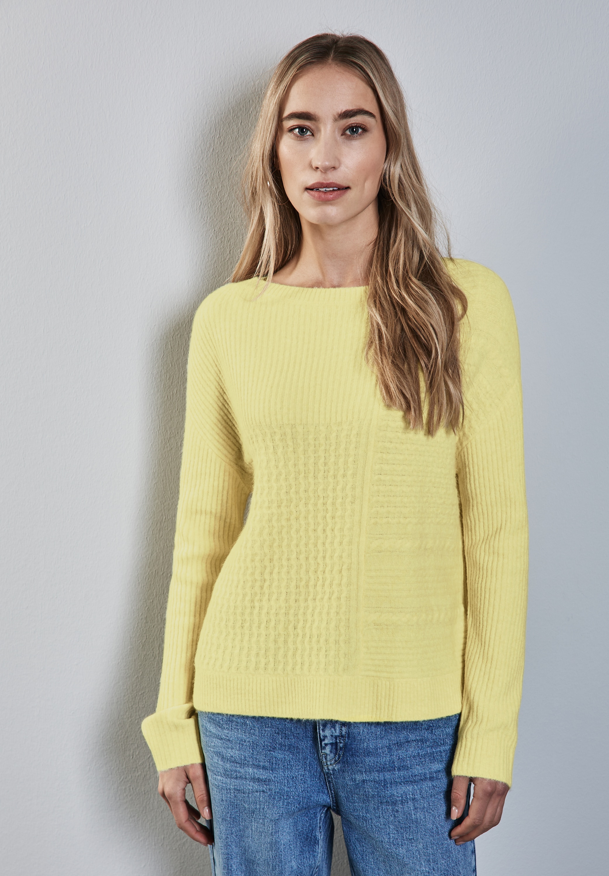 STREET ONE Strickpullover, mit U-Boot-Ausschnitt