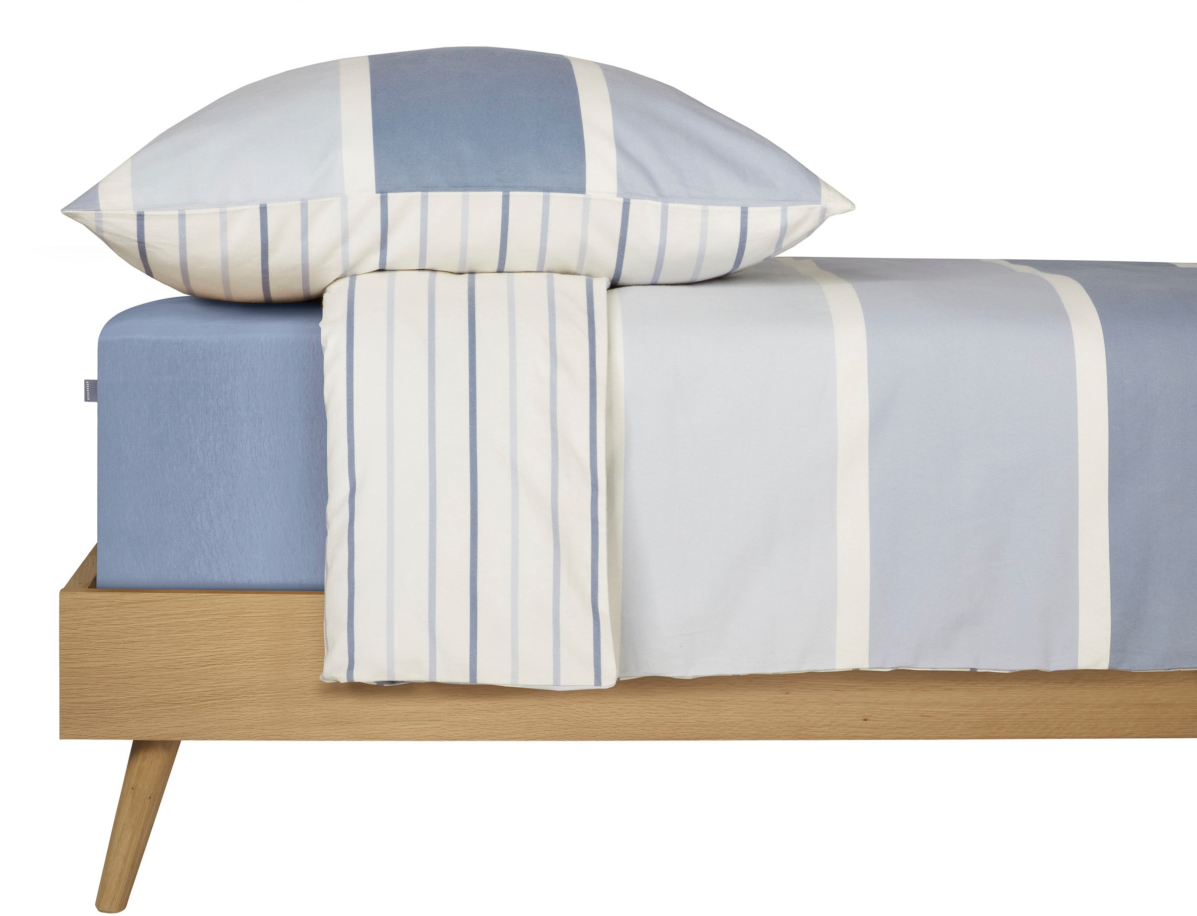 Schiesser Wendebettwäsche »Brody aus weicher Baumwolle mit klassichen Streifen«, Made in Green