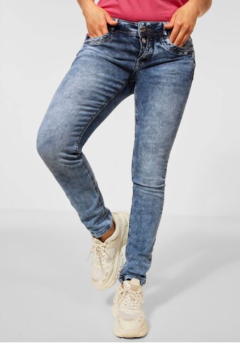 STREET ONE Slim-fit-Jeans, mit modischem 4-Knopf-Verschluss kaufen
